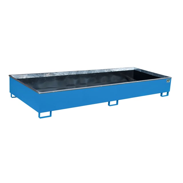 Bauer Südlohn Regalwanne mit PE-Einsatz RW 3300-3 PE, lackiert, Lichtblau