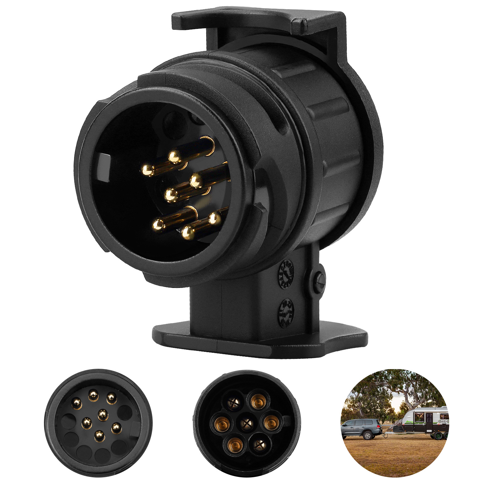 12v 13/7-pin Euro-anhängerstecker-adapter - Wohnmobil/caravan-verbinder