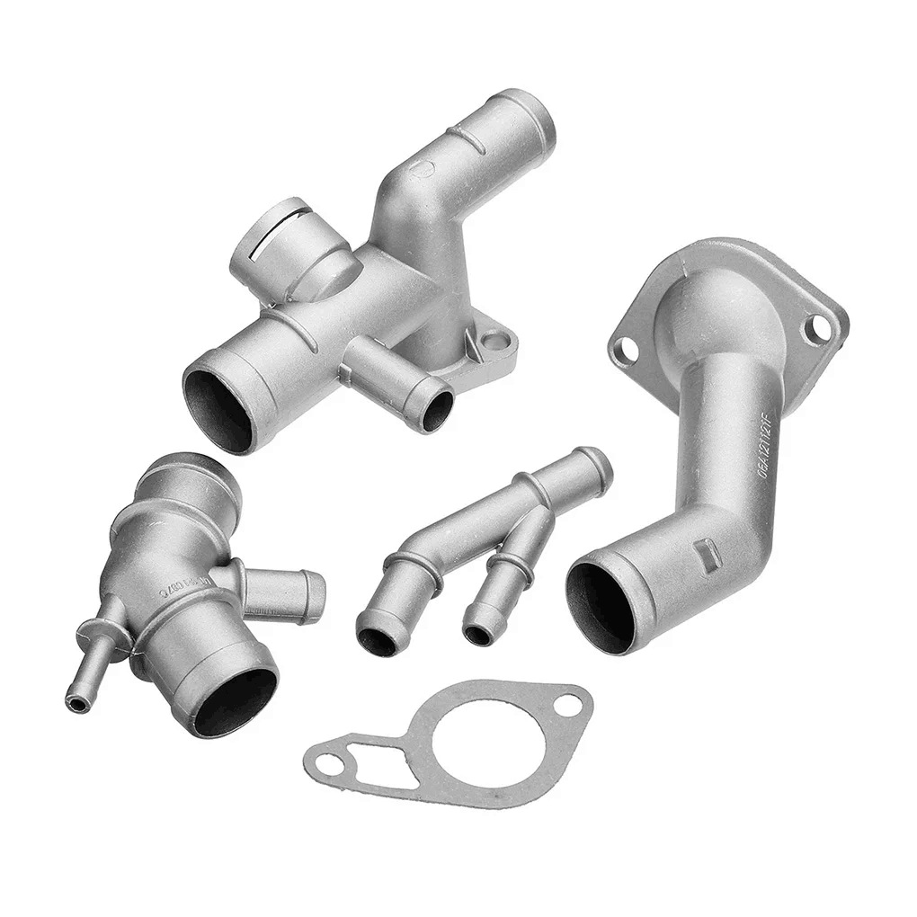 4-teiliger Kühlmittel-flansch-kit Passend Für Vw - 06a121132a - Mit Anschlussverbindern