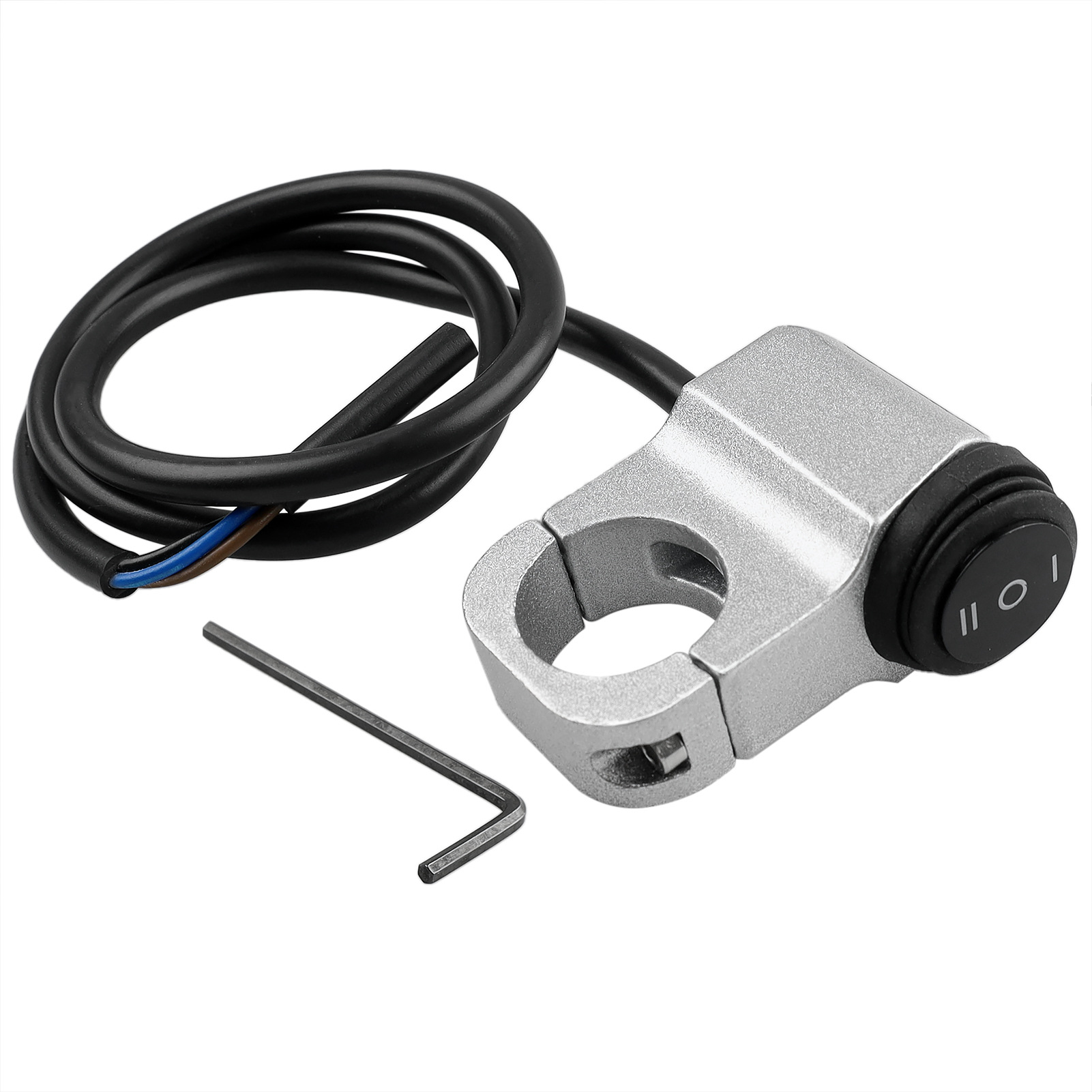 Wasserdichter 3-leiter Aluminium-schalter 1 Eingang 2 Ausgänge Für Motorrad-licht/blinker