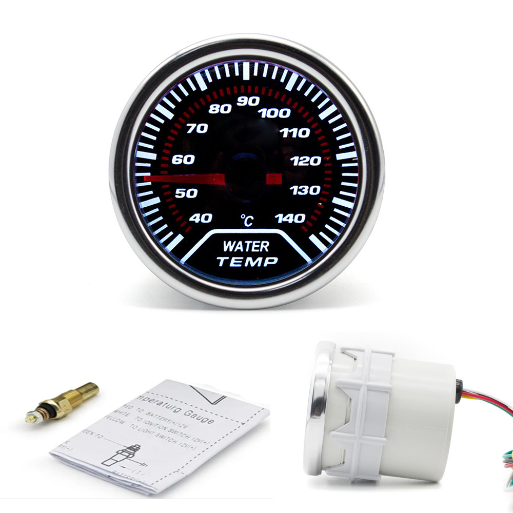 Wassertemperatur-anzeige 52mm 12v – Weiß Beleuchtet, °c, Zeiger