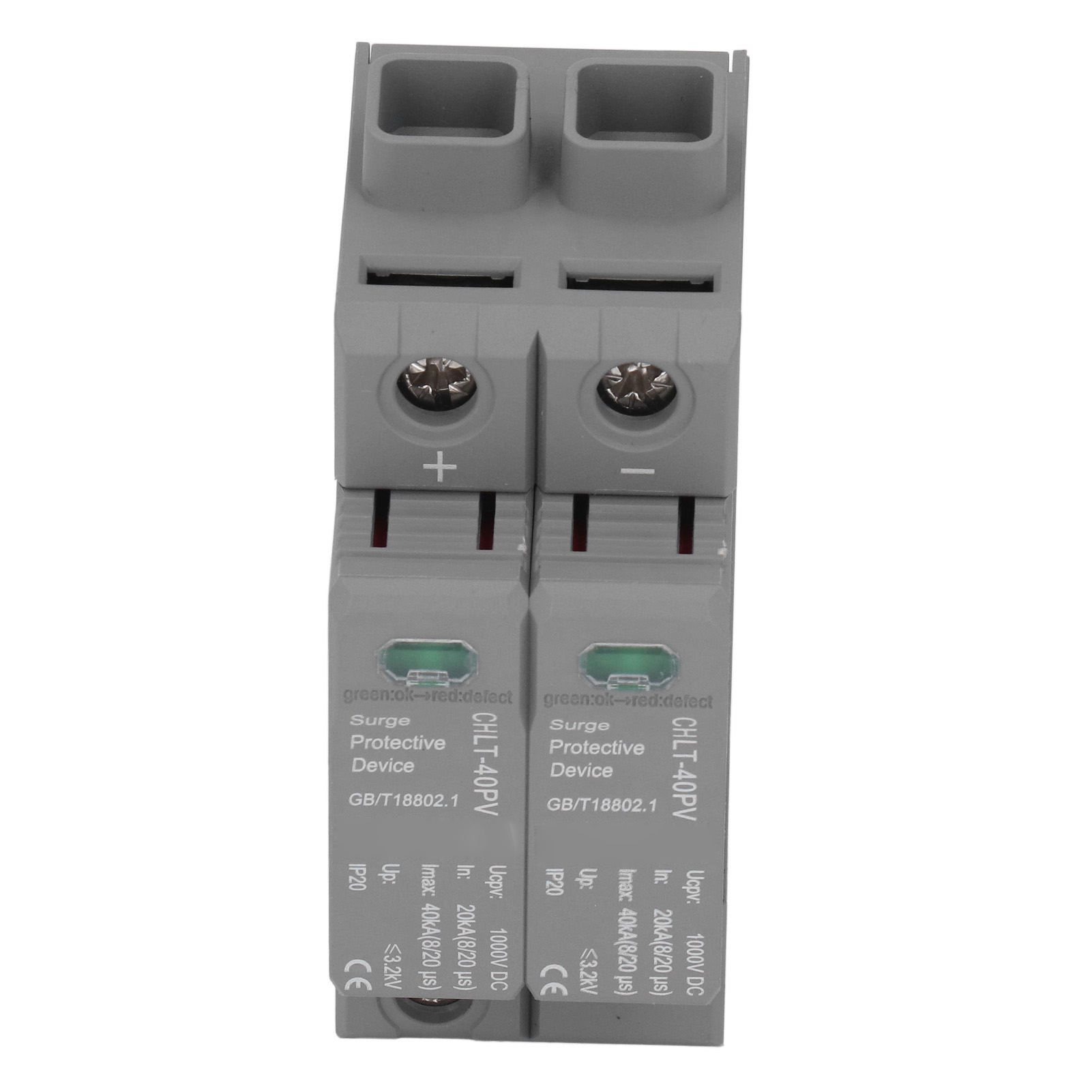 2p Photovoltaik-überspannungsableiter, 40ka 1000v Dc-überspannungsschutz, Überspannungsschutz Für Solarmodule, 20-40ka Schutzgerät, Dc-box.