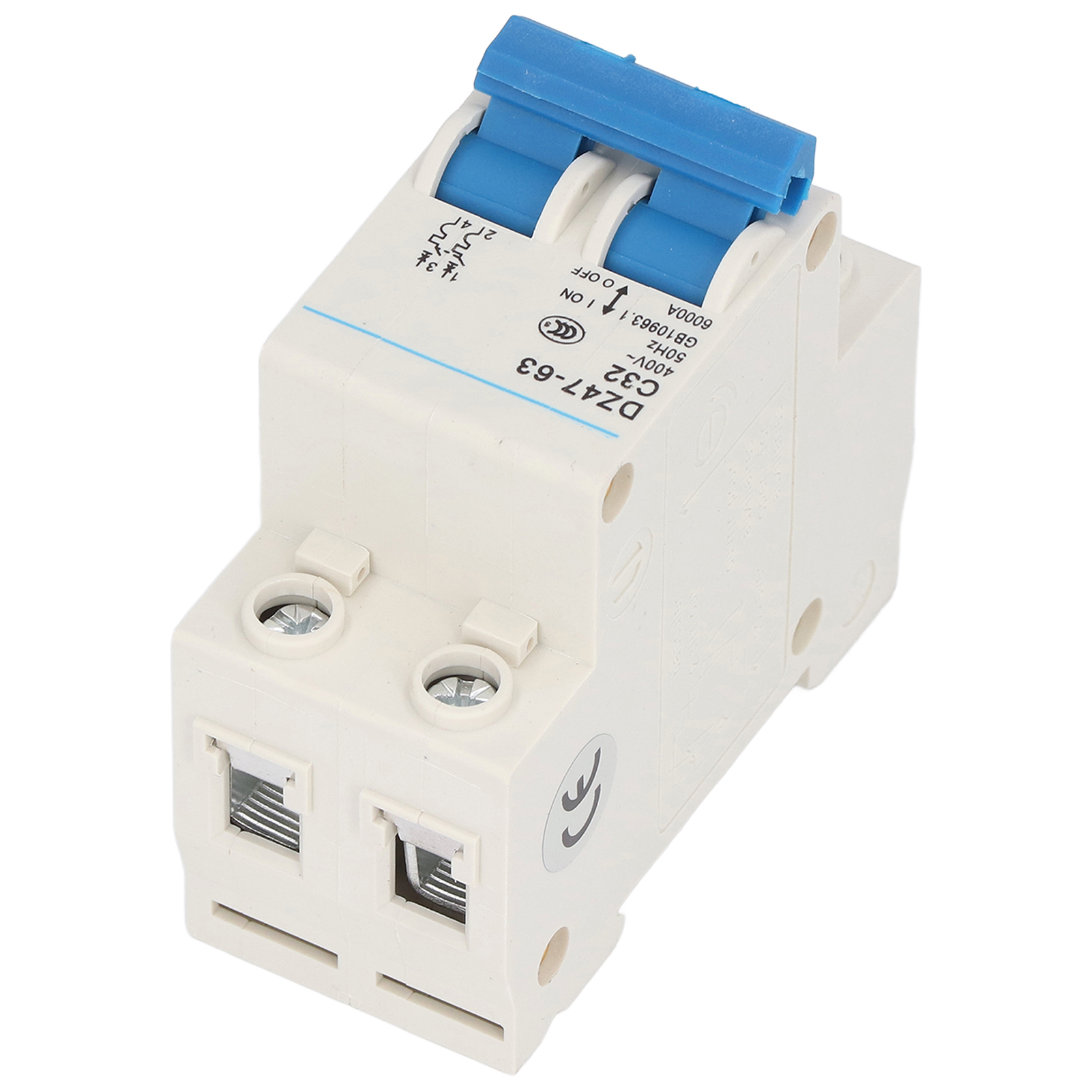 Modularer 2p-differenzialschutzschalter 32a Dz47-63 C32, Din-schiene 400v, Schutzschalter, Fehlerstromisolator, 1 Stück.