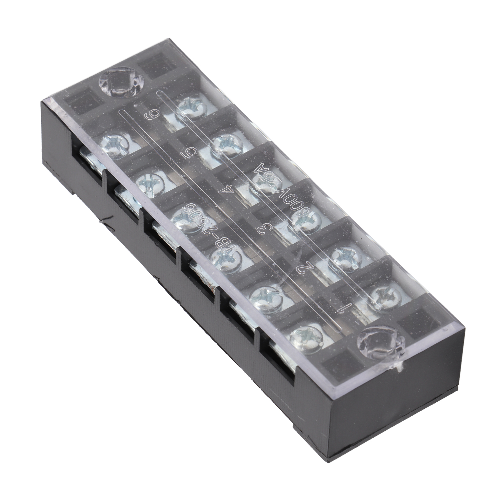 Satz Mit 50 Klemmenblöcken, Abs-gehäuse, 25 A, Hervorragende Leitfähigkeit, Einfache Installation, Industriestecker Für 600-v-verteilerkasten