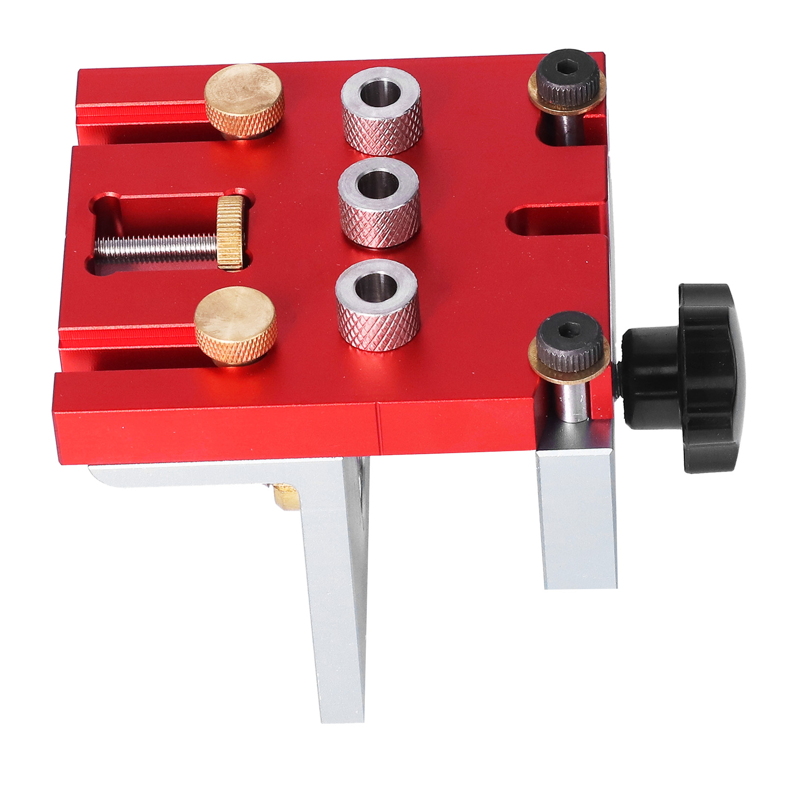 Set Mit 3 Handbohrlehren, Lochpositionierhilfe, Aluminium-holzbearbeitungsset, Holzbohrwerkzeug