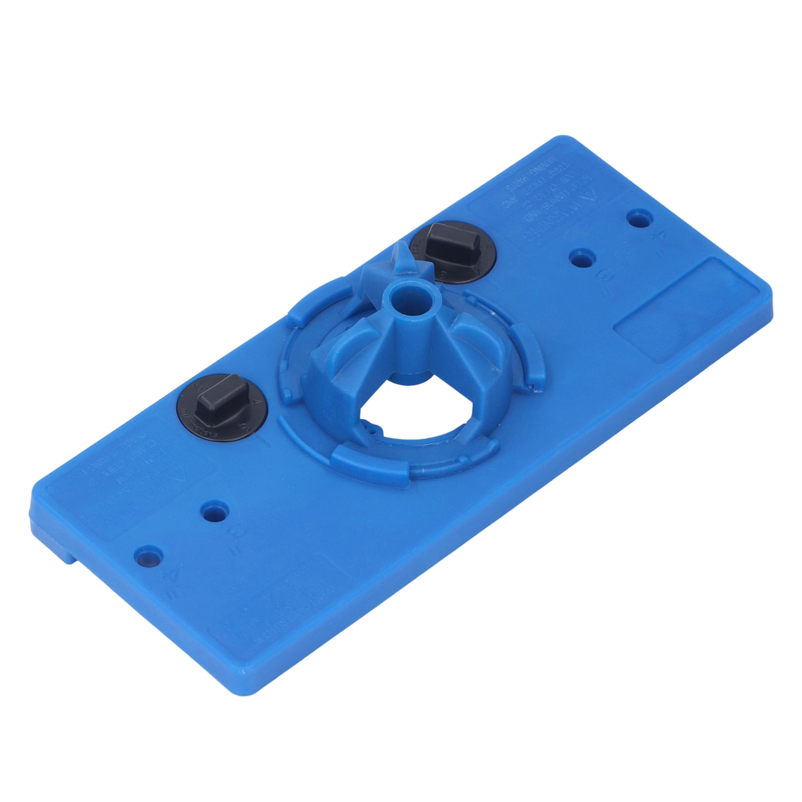 35-mm-bohrschablone Für Unsichtbare Scharniere, Führungsset Für Schranktüren, Mit 2 Hölzernen F-klemmen, Blau.