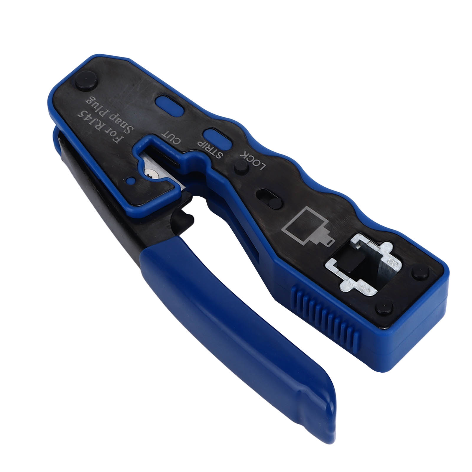 8p Manuelles Crimpwerkzeug, Kristallkopf, Abisolier- Und Schneidwerkzeug Für Ethernet-netzwerkkabel, Rj45-crimpzange.
