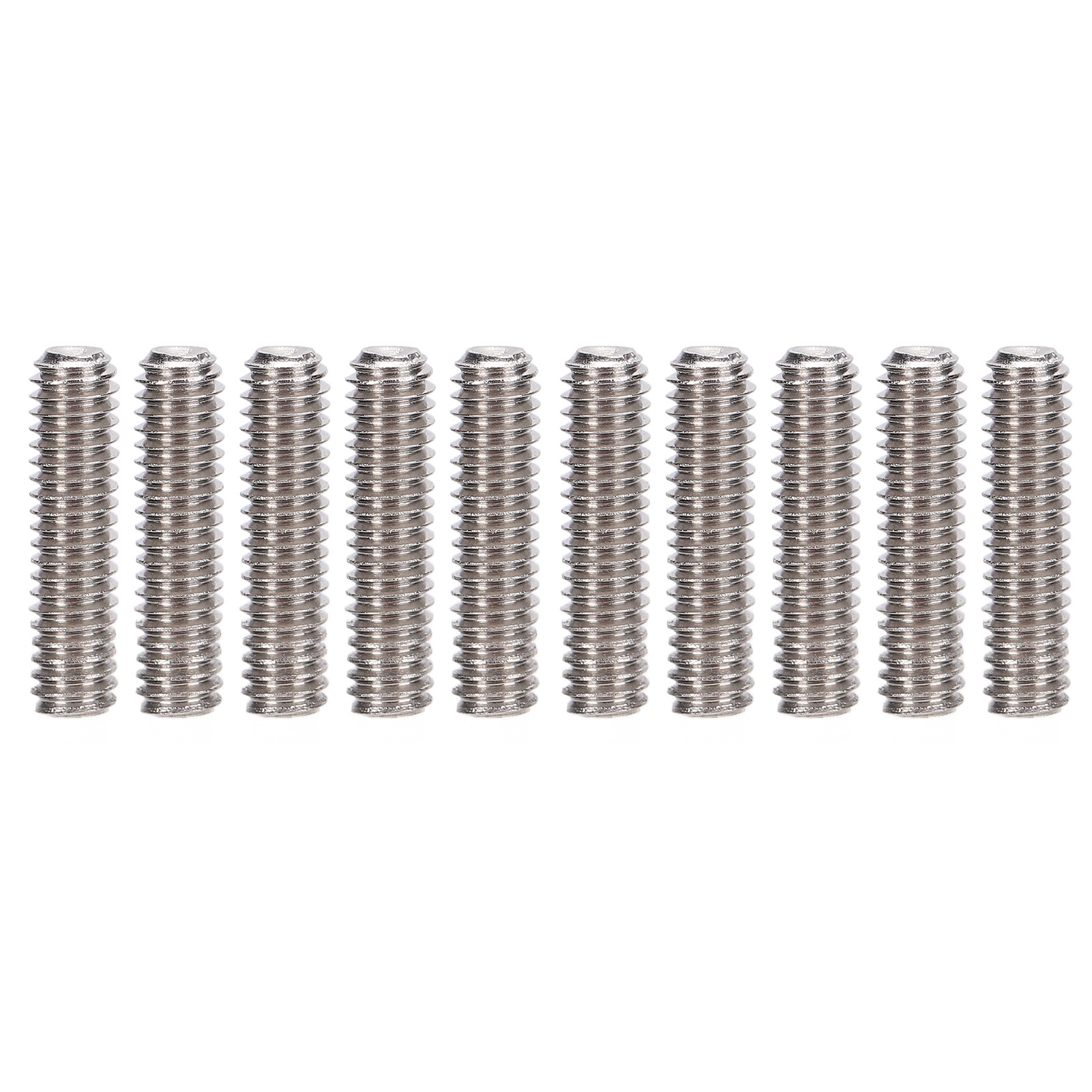 50-teiliges Set Aus Kopflosen Schrauben Aus Edelstahl A2-70, Verschiedene Gewindebolzen M2,5x10, Befestigungselemente, Set Mit 50 Druckschrauben