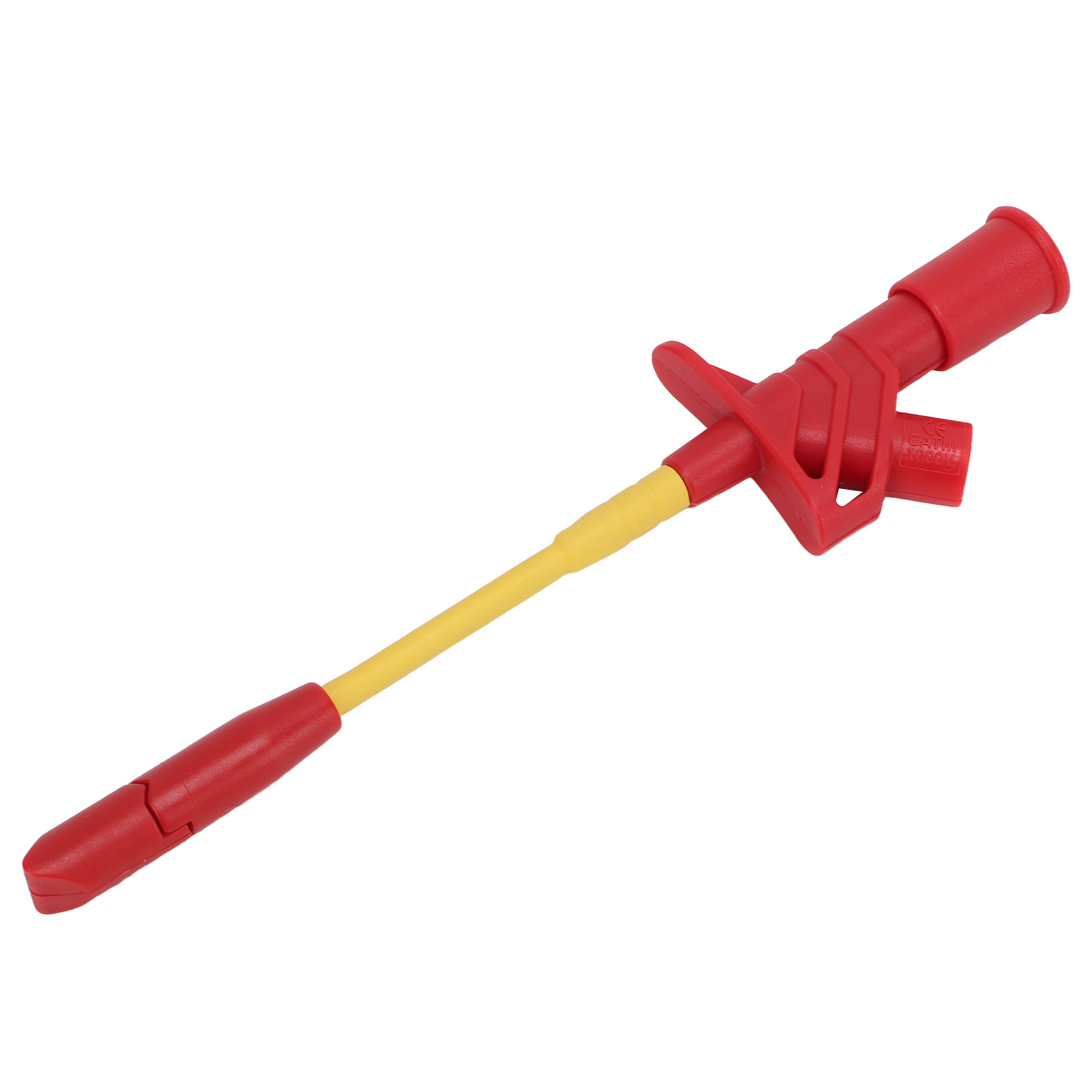 Prüfhaken-multimeterklemme, Mini-sonde Aus Edelstahl Für Autoreparaturen, 4-mm-steckschlüssel J.30019, Rot