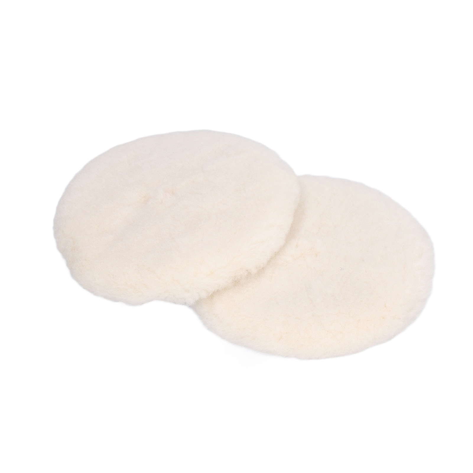 Set Mit 2 Polierscheiben Aus Naturwolle (125 Mm) Für Die Autolackierung, Universal-polierpad, Schleifpad Für Autos