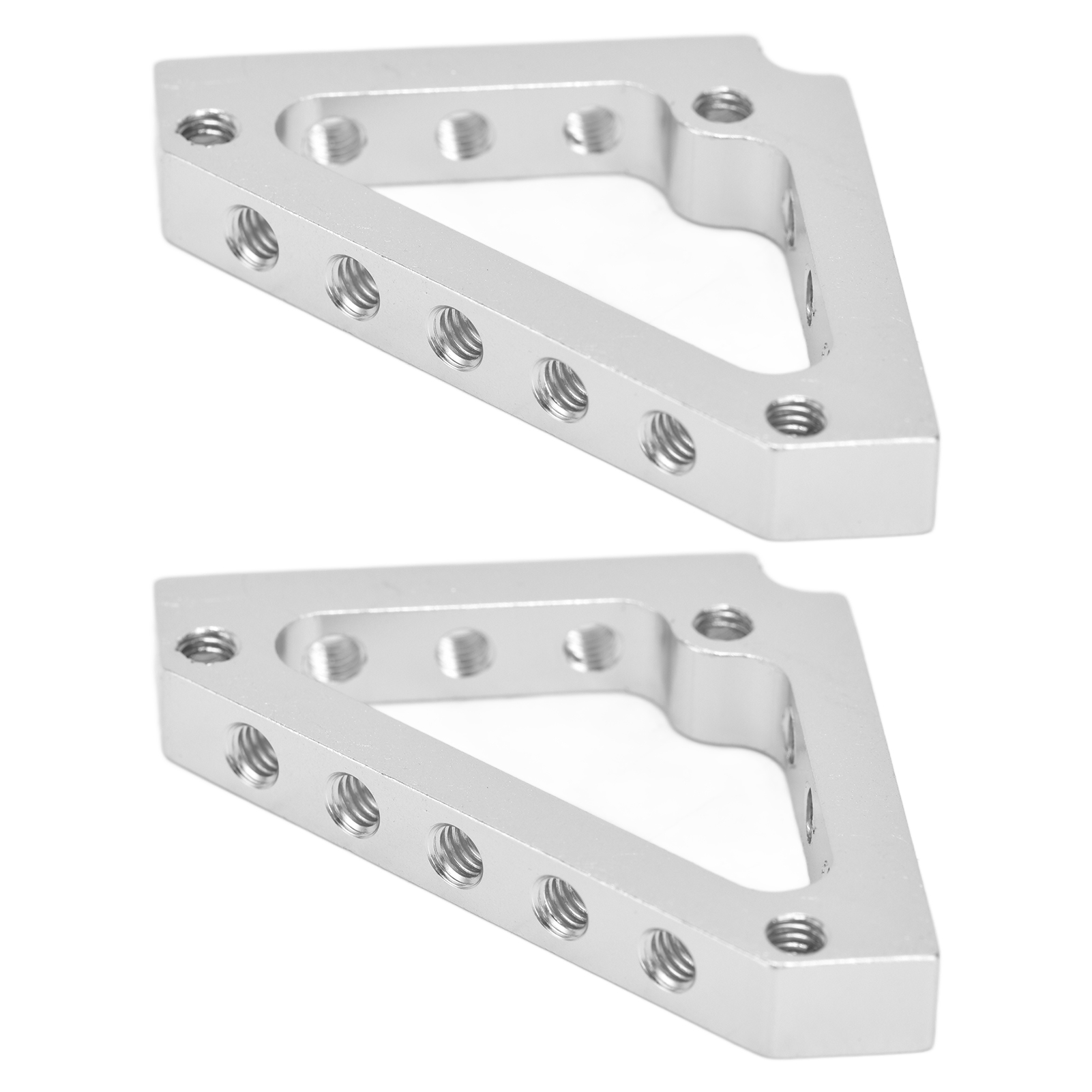 Dreieckige Aluminium-befestigungswinkel, 2er-set, Eckverbinder Für 43x43 Mm Profile, Robuste Halterungen Für Regale Und Rahmen.