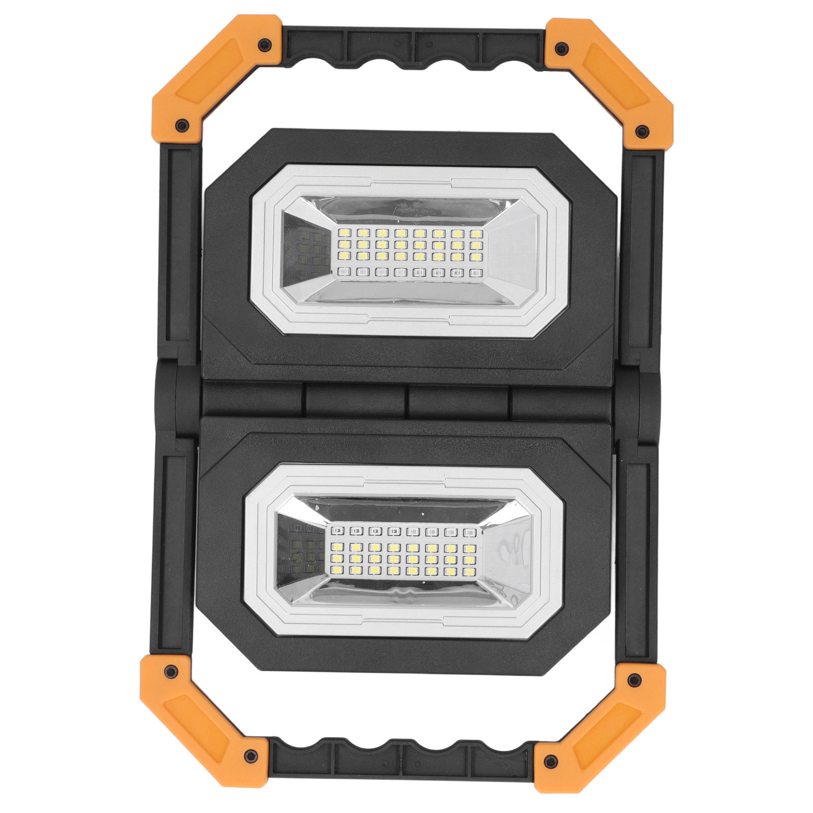 Wiederaufladbare 64-led-arbeitsleuchte (6000k), 2 Helligkeitsstufen, Rot/blau Blinkend, Faltbar Und Tragbar Für Mechaniker.