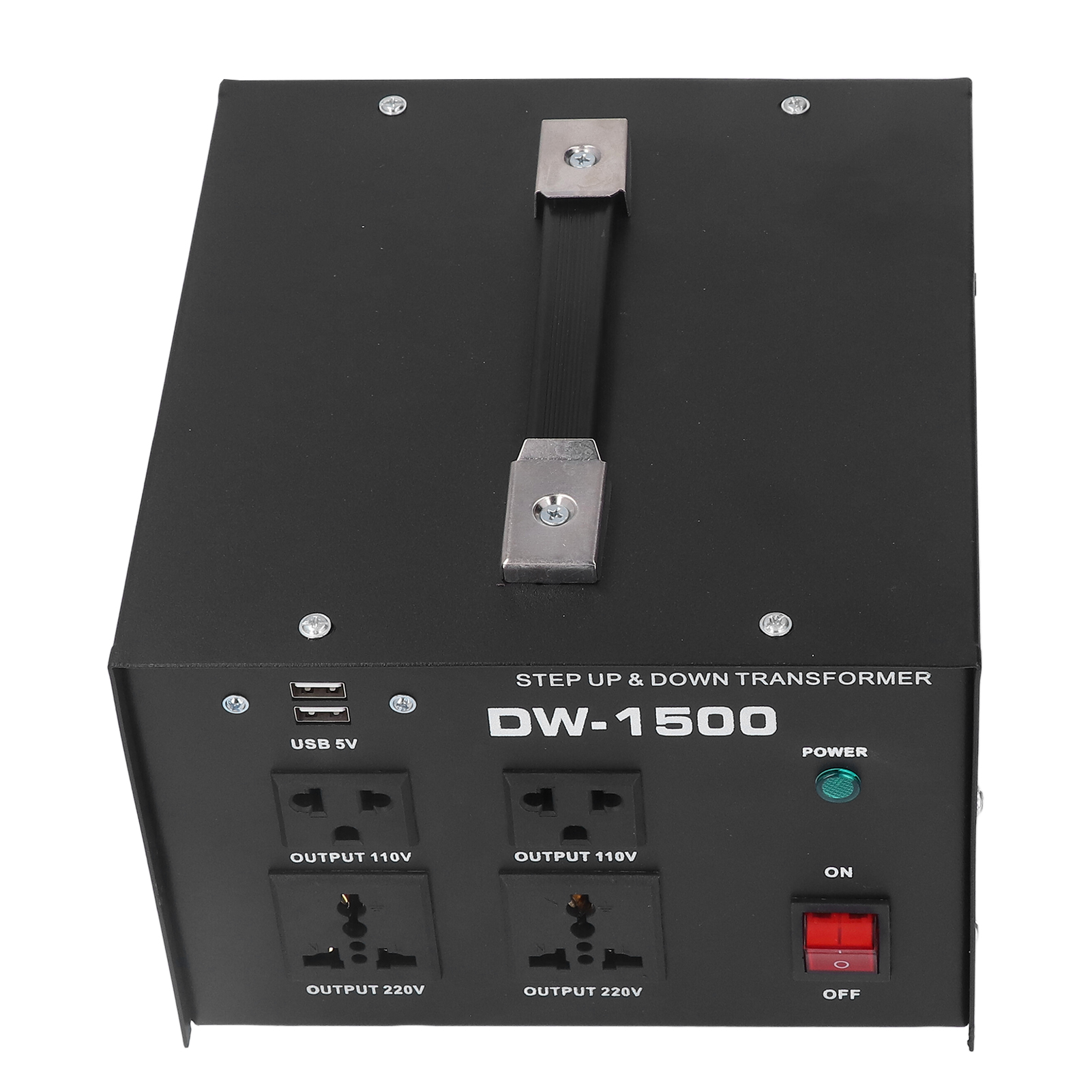 1500-w-transformator, Wechselstrom-spannungswandler 110-120 V/220-240 V (abwärts-/aufwärtswandler), Eu-stecker, Einstellbare Regelung, Universelles Netzteil.