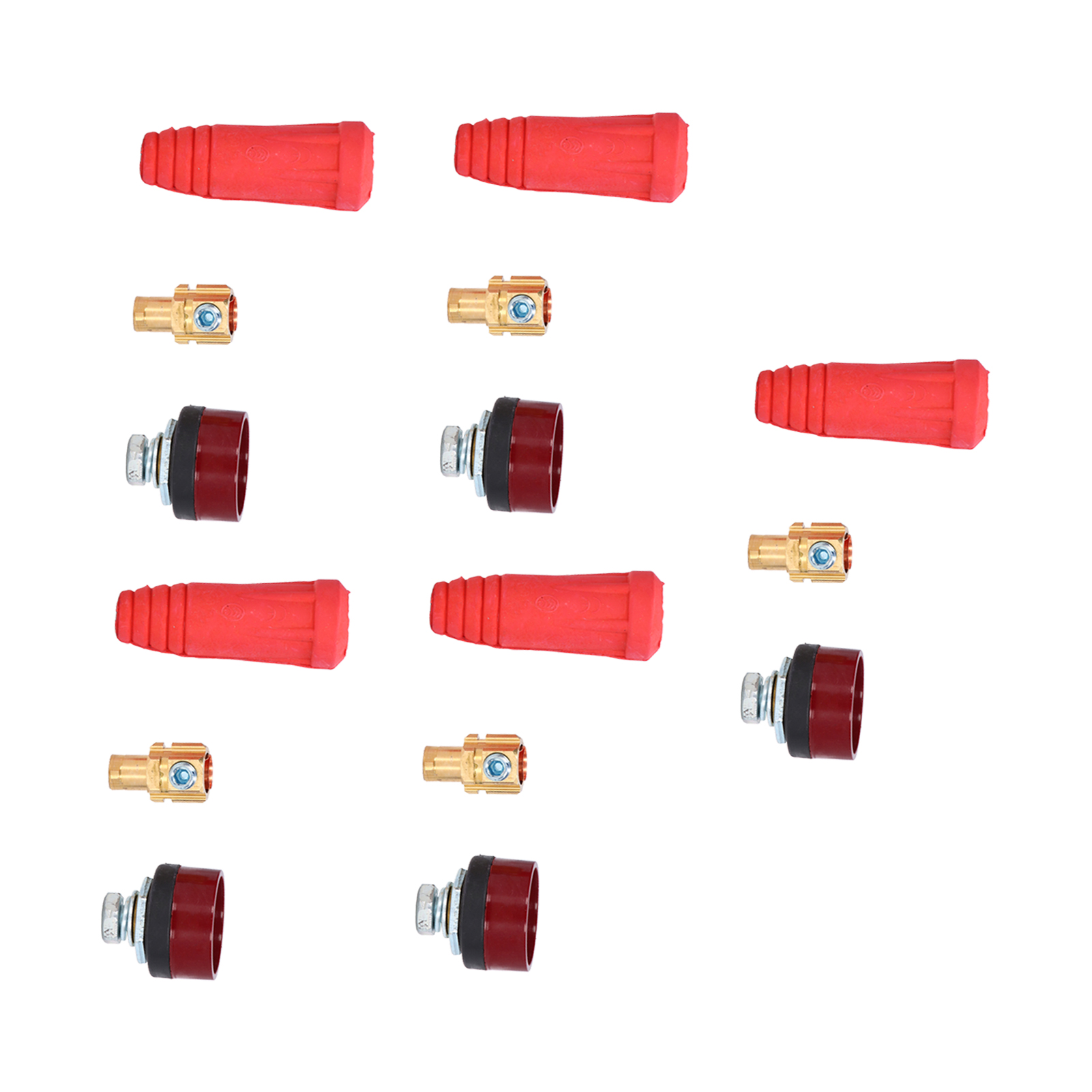 Satz Mit 5 Tig-panel-steckverbindern, 35–50 Mm Schnelladapter (buchse/stecker), Eu-ausführung, Für Schweißgeräte