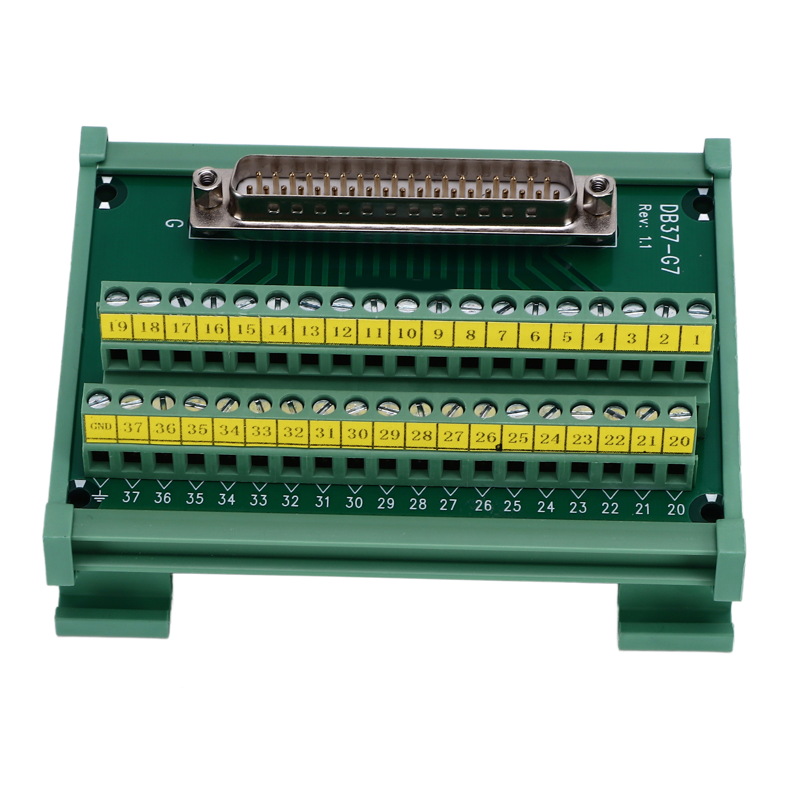 Db37-g7 Adapterstecker, Gerades Breakout-pcb-modul Mit Gehäuse, 60 V Dc, Klemmenleiste