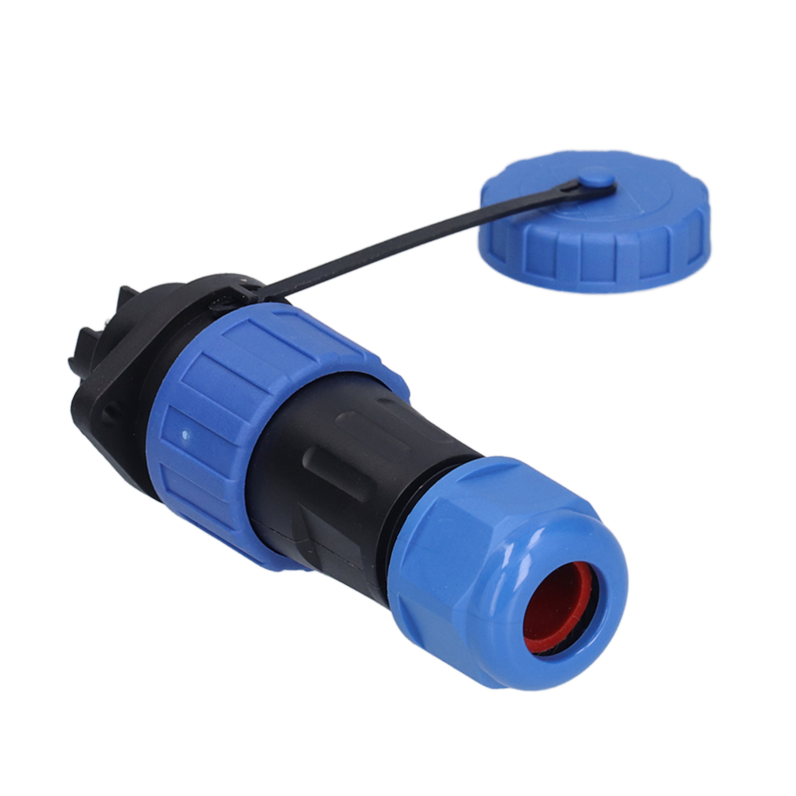 Wasserdichter Ip68-steckverbinder, Flanschbuchse, Luftfahrtklemmenblock, 250-v-netzteil, 12-mm-lp20-2-polig