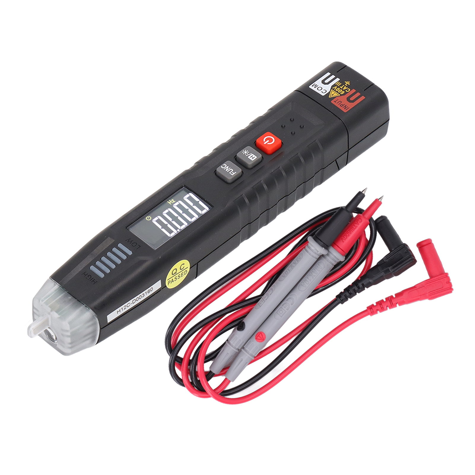 Ht122a Berührungsloser Spannungsprüfer, Intelligenter Digitaler Phasendetektor, Stiftmultimeter Mit Integrierter Messspitze, Ac/dc-polaritätsmesser