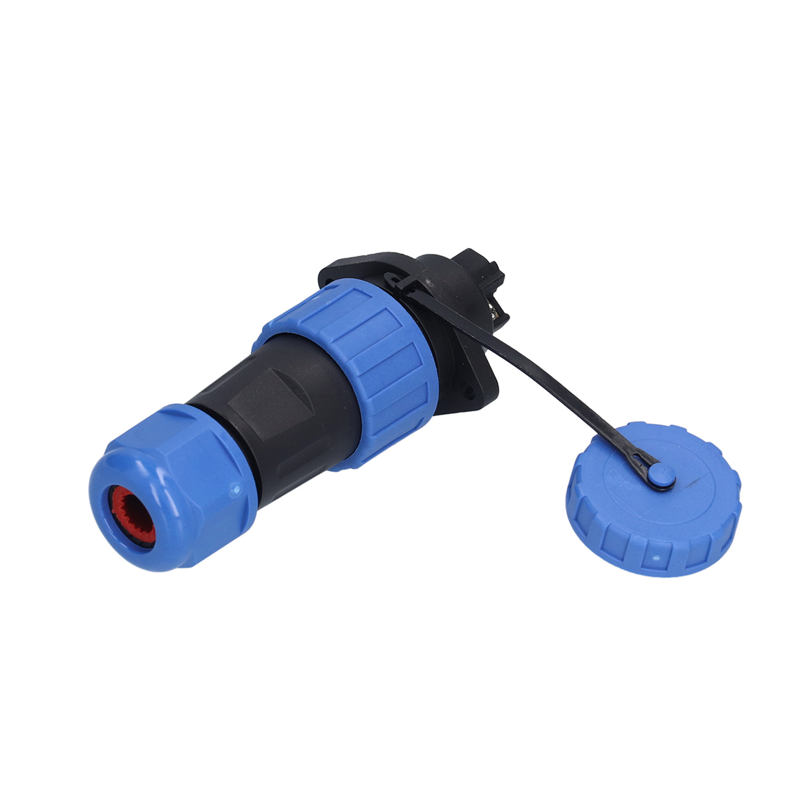 Ip68 Wasserdichter Elektrischer Steckverbinder, 250 V 6–12 Mm Lp20 3-poliger Flanschstecker, Flugzeugstromversorgung