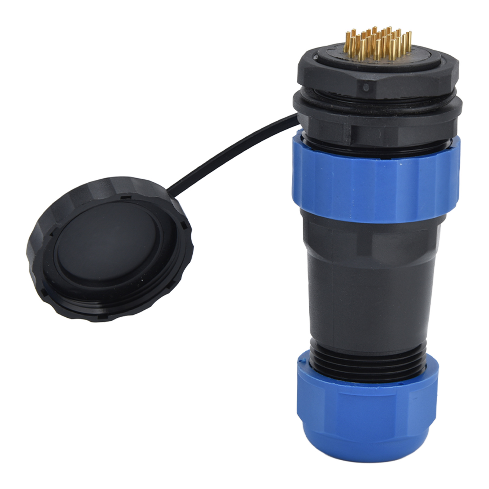 Ip68 Wasserdichte Anschlussmutter, 250 V 5 A Luftfahrt-netzstecker Für Kabel, Sp2822-stift, Klemmgewinde, Regenschutz, Industrielle Anwendung
