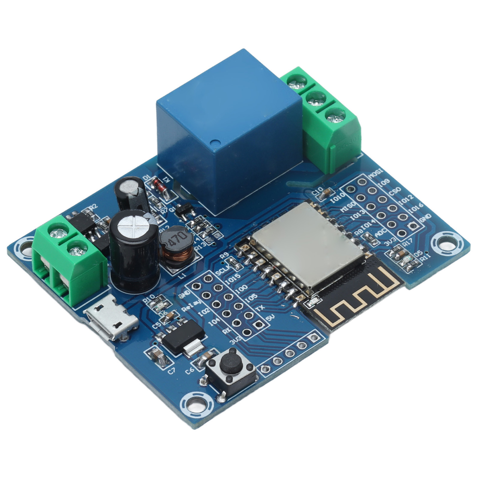 Esp8266 Esp-12f 1-kanal-wlan-relaismodul, Entwicklungsboard Mit Stiftleistenanschlüssen, Fernsteuerung Über App