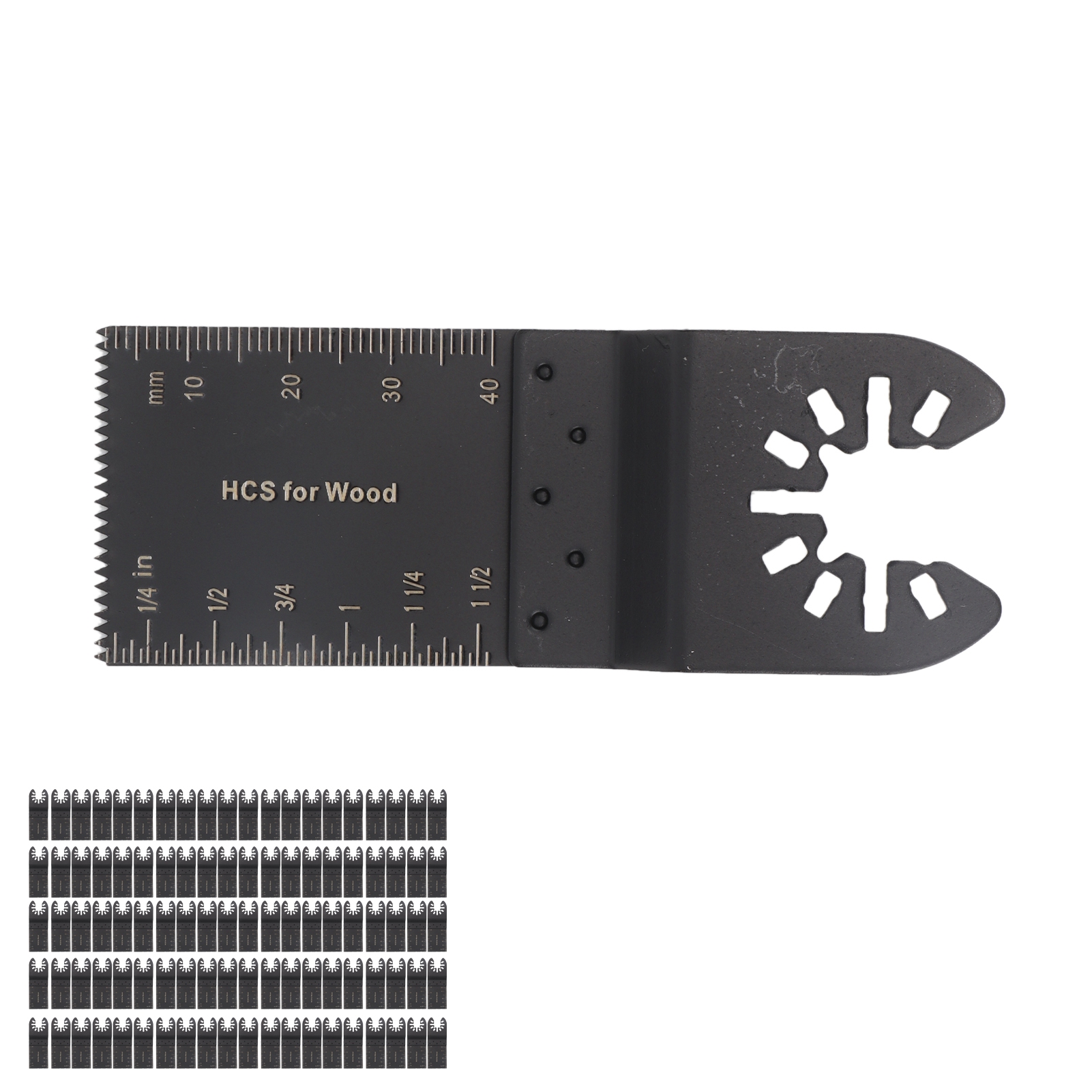 100er-packung Multifunktions-oszillationssägeblätter, 34 Mm, Hochfester Kohlenstoffstahl, Universelle Holzsägen, Professionelles Präzisionsschneiden