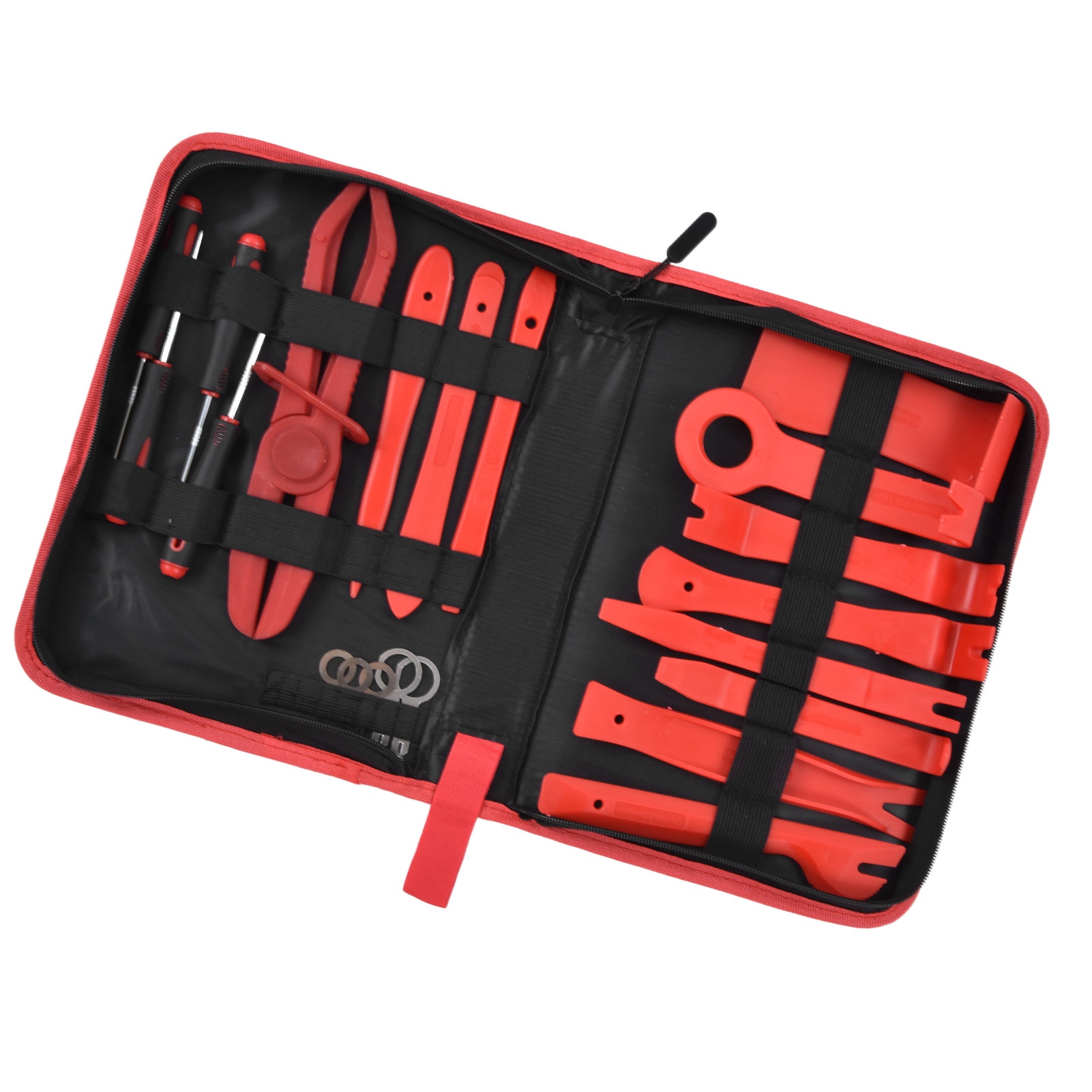 21-teiliges Autodemontage-set, Werkzeug Zum Lösen Von Verkleidungshebeln, Türverkleidung, Audio, Rotes Armaturenbrett