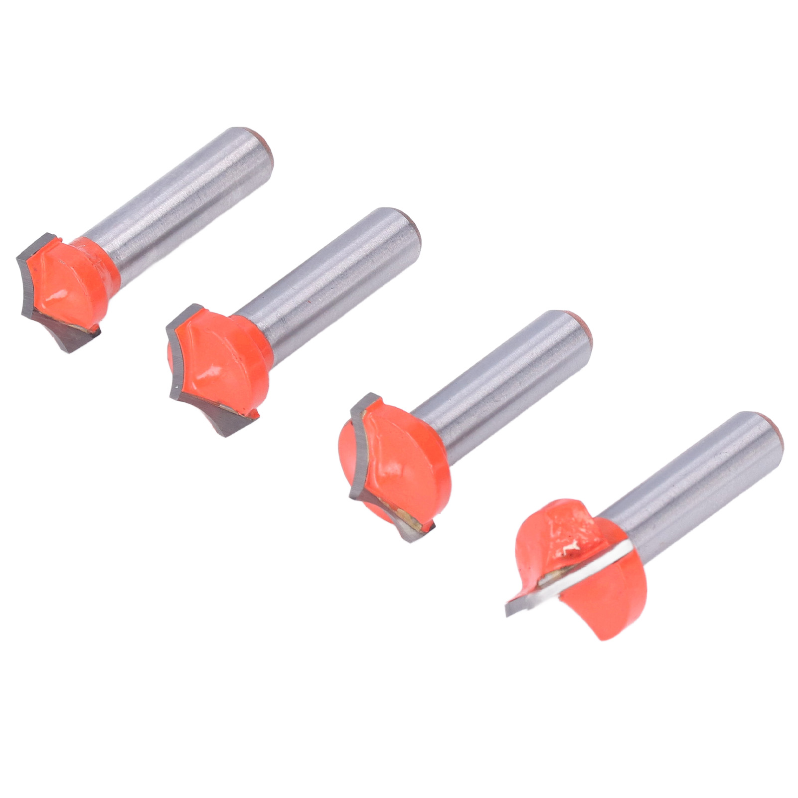 4-teiliges Cnc-fräserset, Spitzfräser, 8-mm-rundhals-gravierfräser, Winkelfräser, Set Mit 4 Fräswerkzeugen