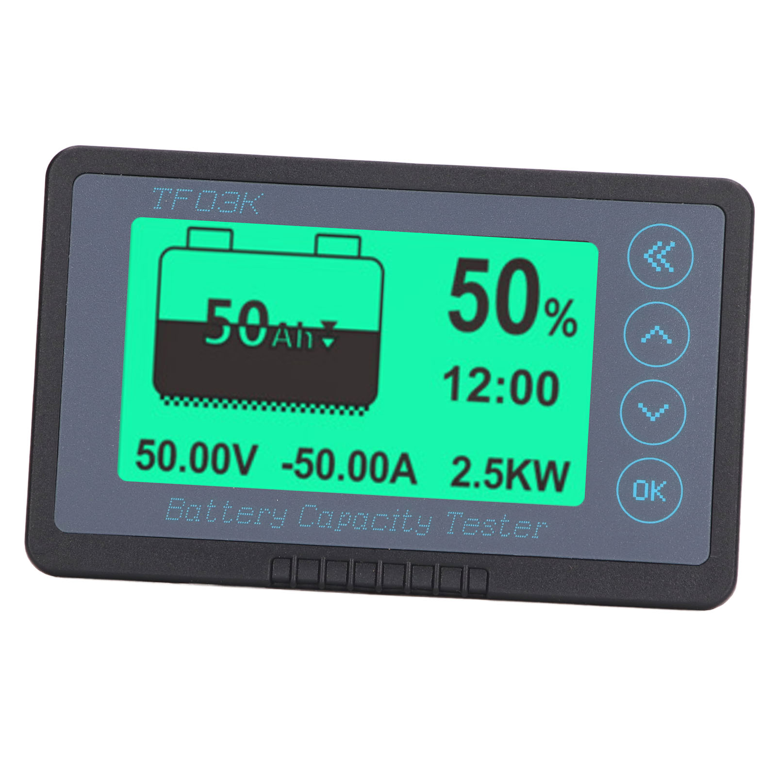 Tragbares Batterie-coulomb-meter 8-120v 100a (0-150a), Leichtes, Wasserdichtes Kapazitätsmessgerät, Schwarzer Spannungsmonitor Für Genaue Überwachung.