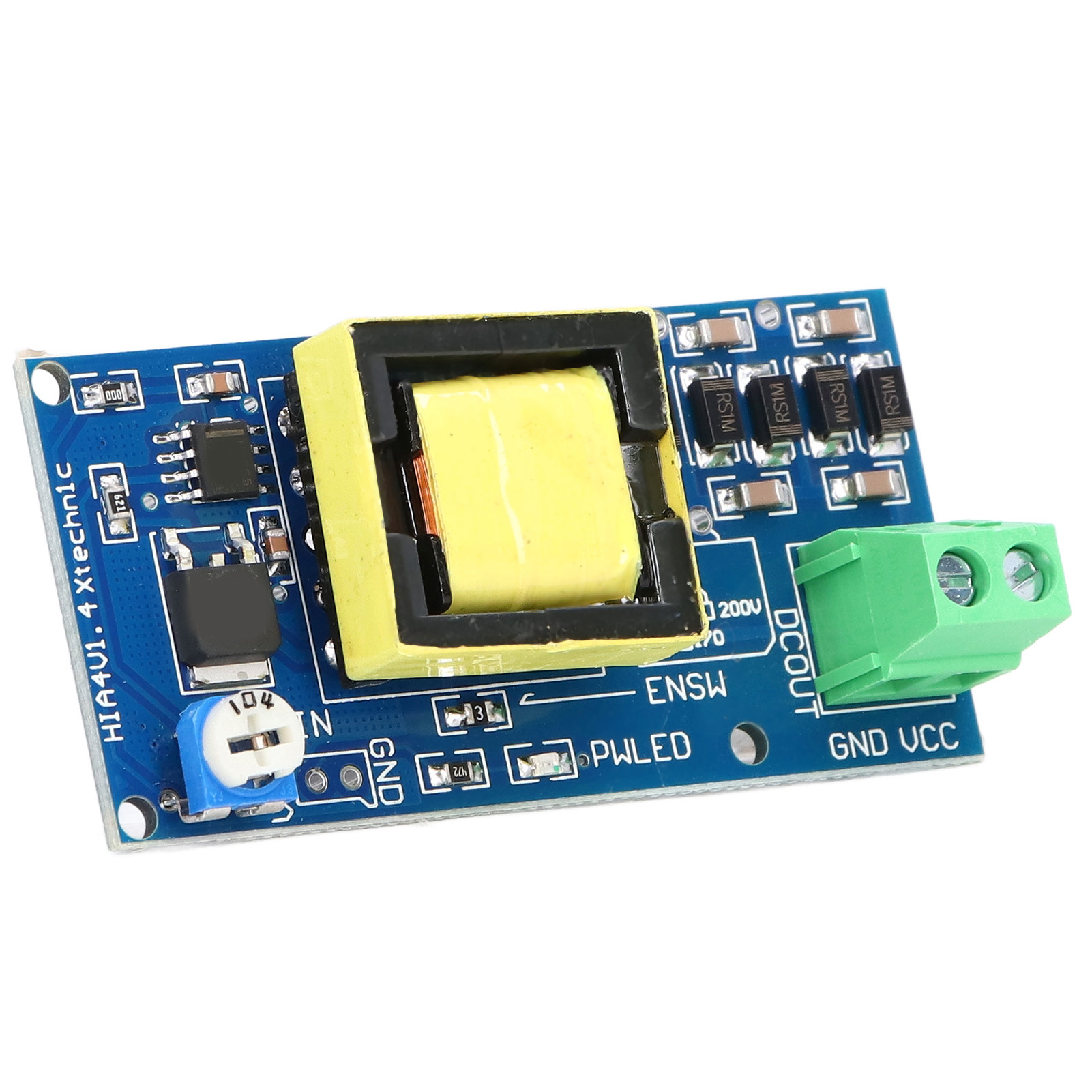 Einstellbarer Sicherheits-pcb-dc/dc-aufwärtswandler 5–12 V Auf 300–1000 V 2–20 Ma