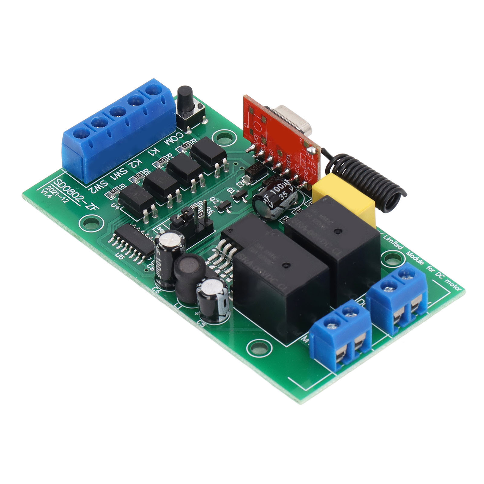 Motorsteuermodul Für Cw/ccw-drehung Mit Fernbedienung Und Dc 6v-40v-relais Für Pumpenhalterung