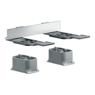 hansgrohe Adapterset Axor universal Edelstahl-Optik