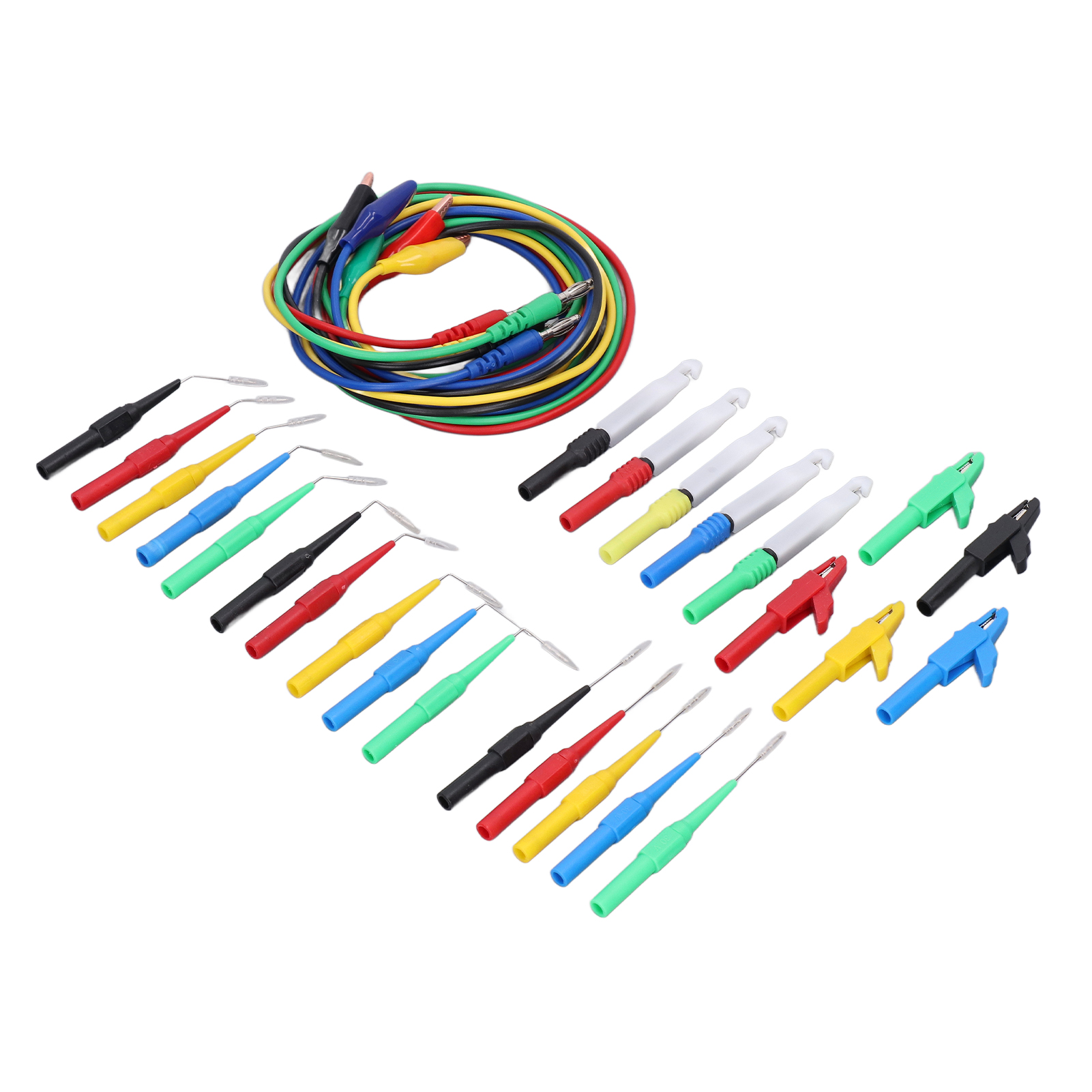4-mm-bananenstecker-prüfleitungssatz, Gute Leitfähigkeit, 90°/135°/180°-spitzen, Bananenstecker Für Kfz-diagnostik Und Elektronikprüfung