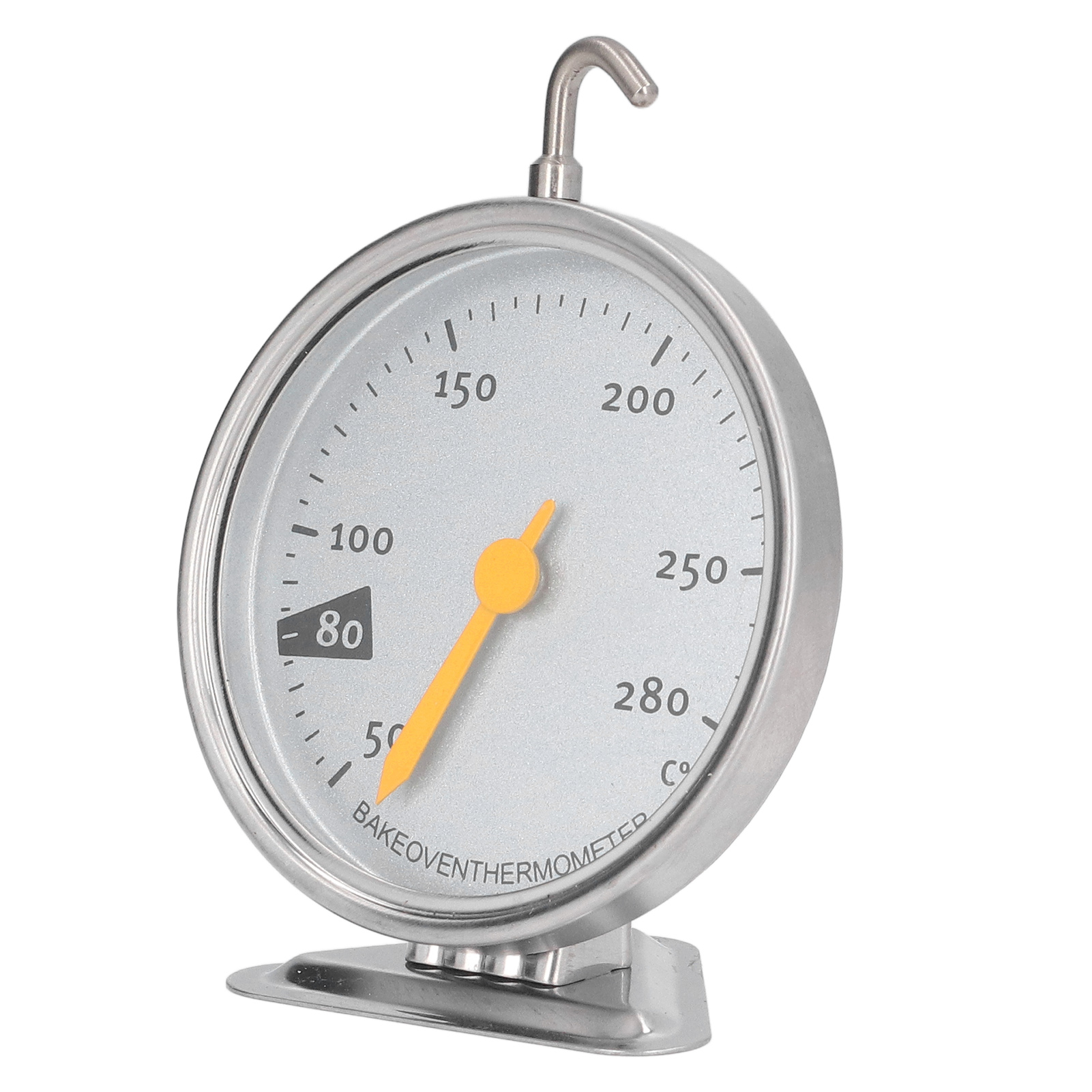 Ofenthermometer Aus Edelstahl, Hochpräzise, Mit Lebensmittelanzeige Für Grill Und Kochen