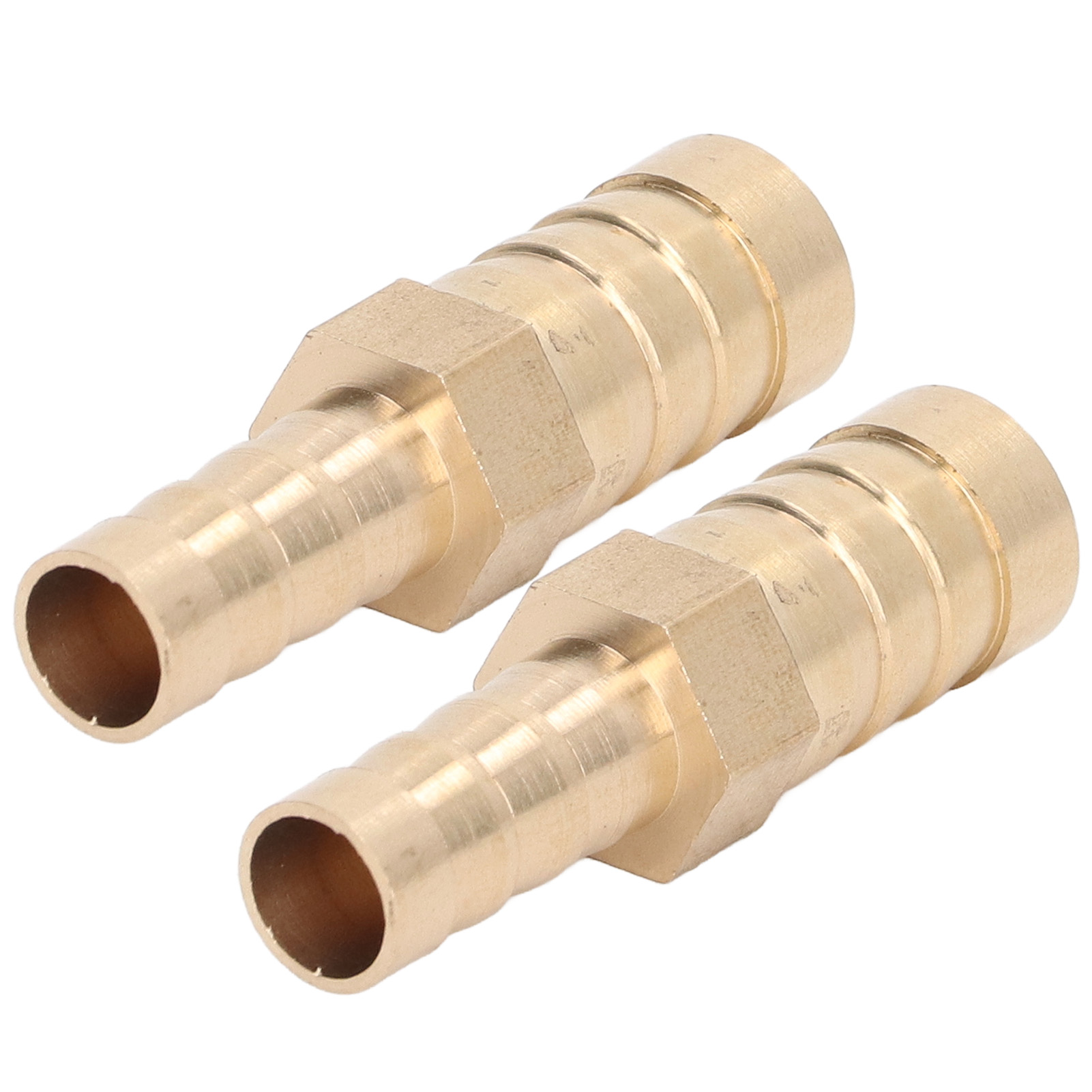 Messing-schlauchanschluss, Sechskant-reduzierstück 12 Mm (1/2") Auf 8 Mm (5/16"), Doppel-außengewindeanschluss, 2-teiliges Set Für Schlauch.