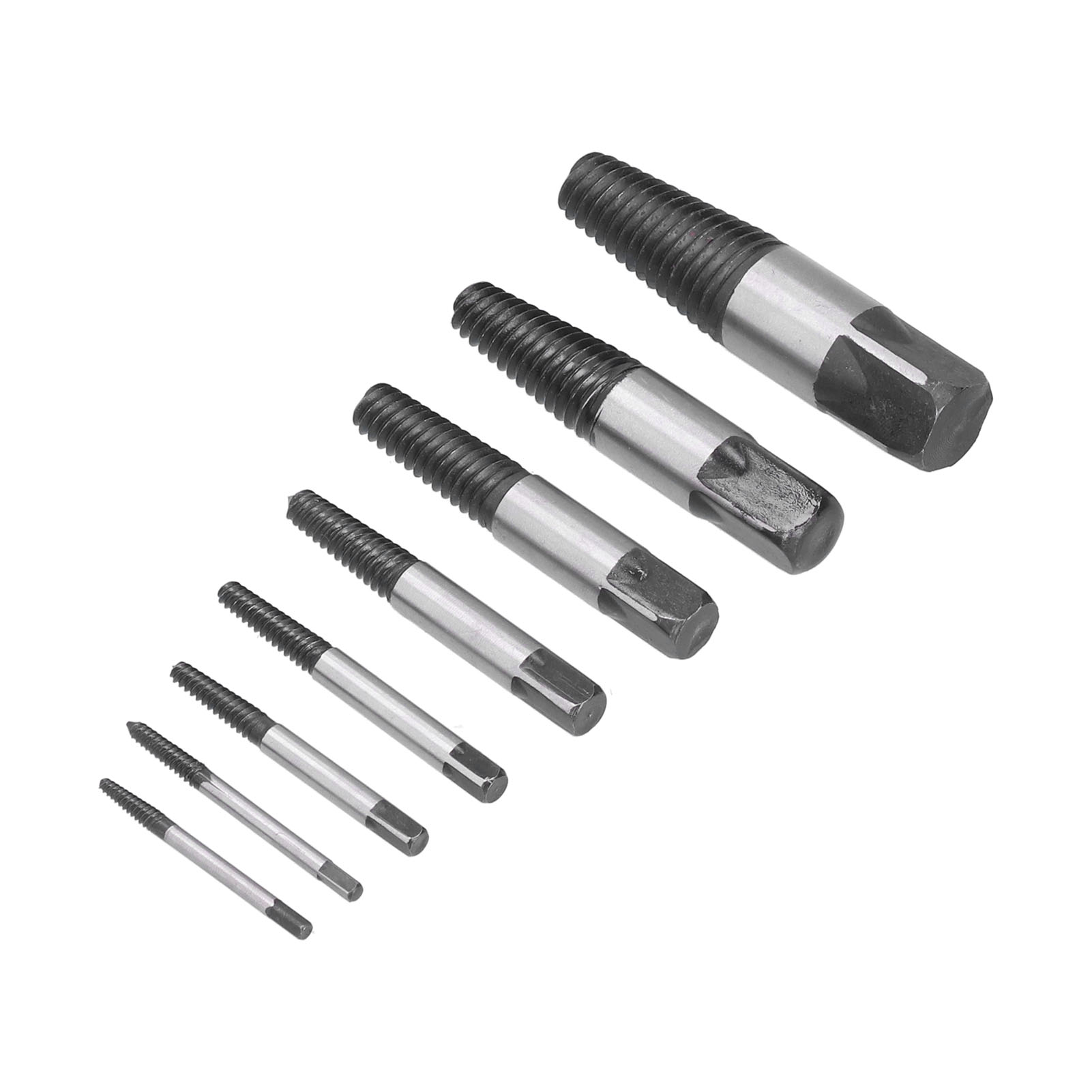 Set Mit 8 Schraubenausdrehern Aus Kohlenstoffstahl, Ausdrehset Für Beschädigte Schrauben, Mit Aufbewahrungsbox, Für Abgebrochene Bolzen.