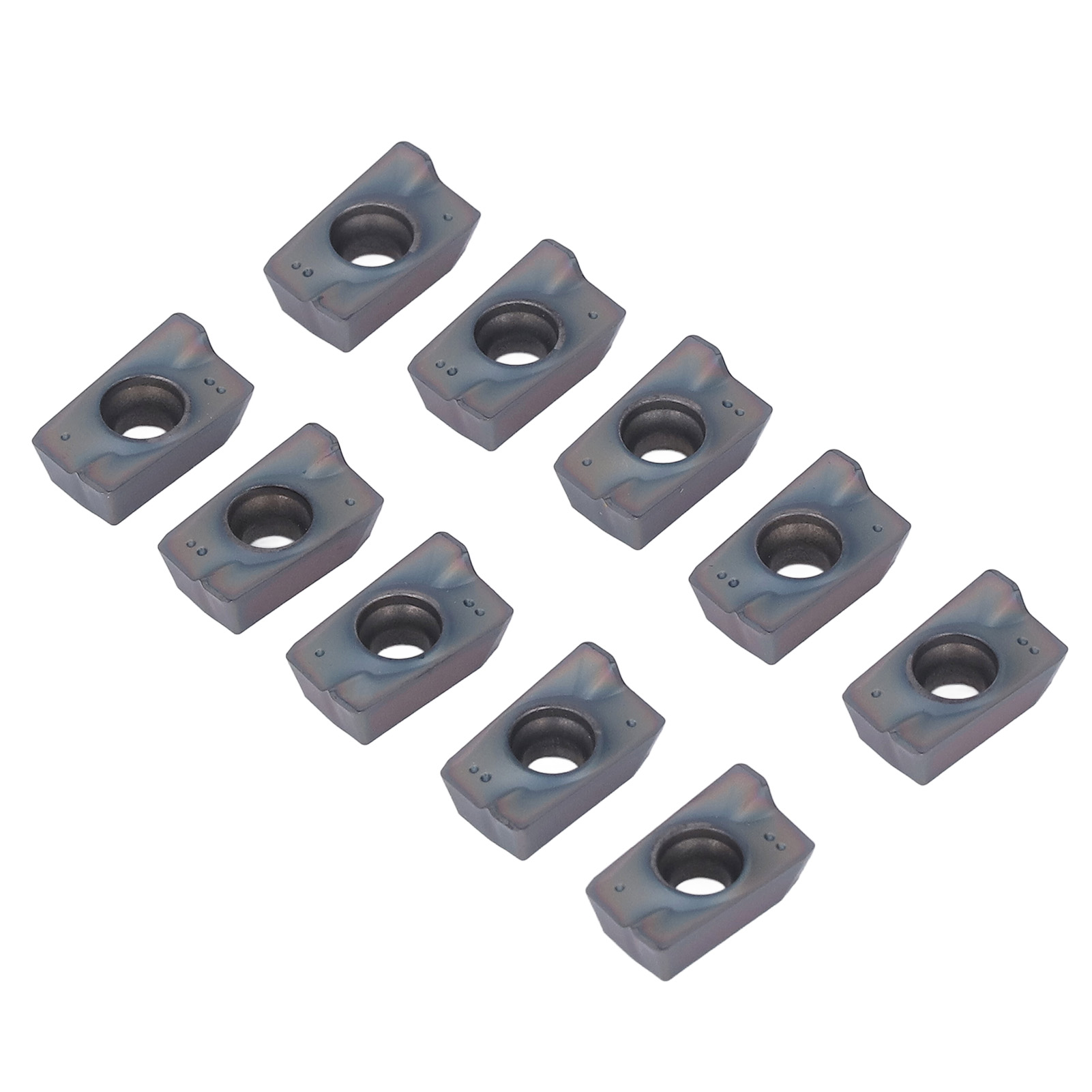 10-teiliges Set Mehrlagig Beschichteter Hartmetall-cnc-dreheinsätze, Hocheffiziente Schneidwerkzeuge Zum Drehen Und Fräsen, Präzisionsklingen