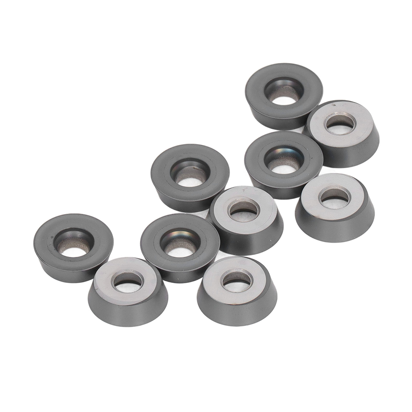 Hochpräzise Beschichtete Hartmetall-dreheinsätze Für Cnc-bearbeitung, Satz Mit 10 Stück Rdmt1604motn, Robuste Industrielle Fräswerkzeuge.