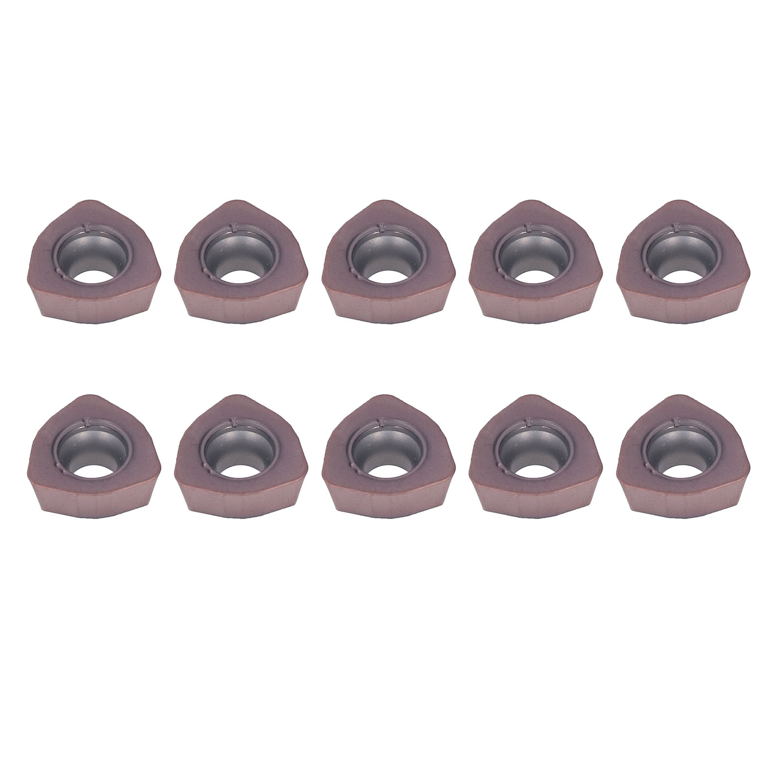 10 Stück Hartmetallbeschichtete Bronze-cnc-drehmaschineneinsätze Für Die Stahlbearbeitung