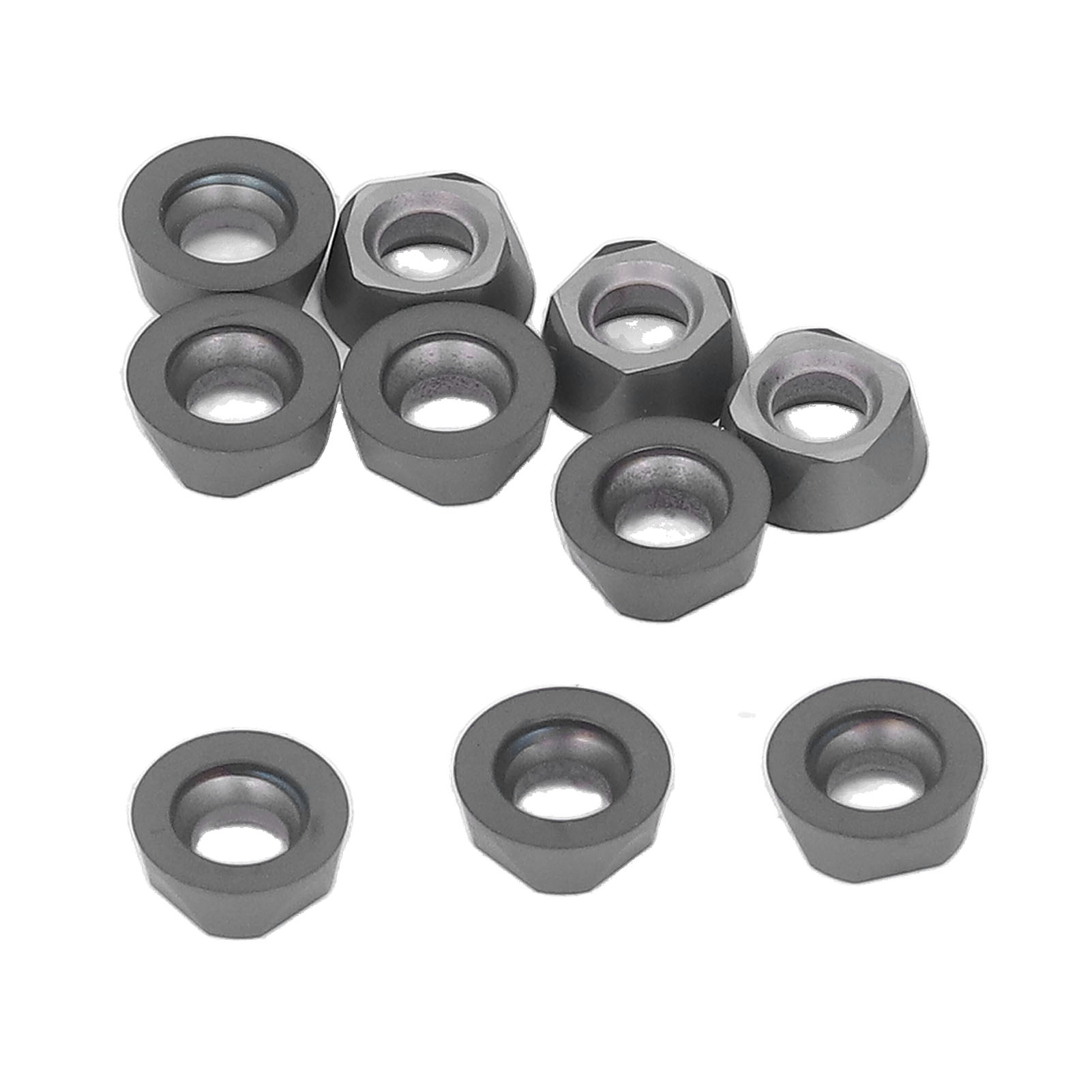 10 Stück Runde Hartmetall-wendeschneidplatten, Schwarz Beschichtet, Für Cnc-fräs- Und Drehbearbeitung, Rpmt10t3moe-p
