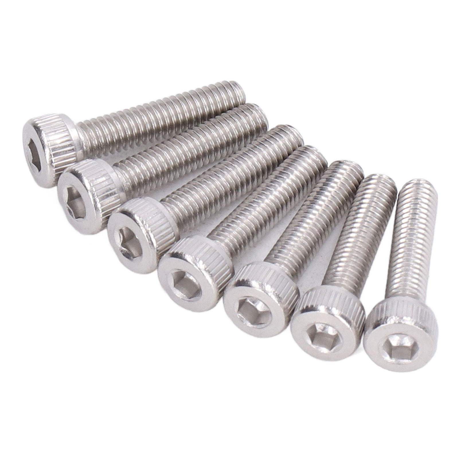 M4x0,7-mm-innensechskantschrauben, 100er-packung, Verzinkte Stahlschrauben, Industriebefestigungsset, Standardbeschläge