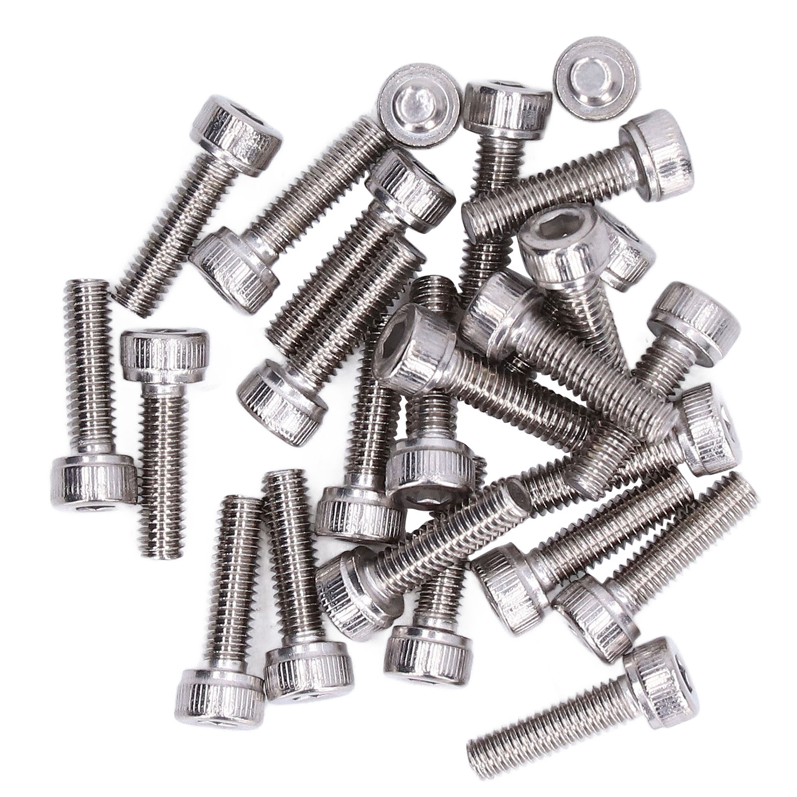 Verzinkte Metallschrauben M4x0,7 Mm – 100-teiliges Set Sechskant-innensechskantschrauben, Hochbelastbare Industriebefestigungselemente 2800-0004-0012