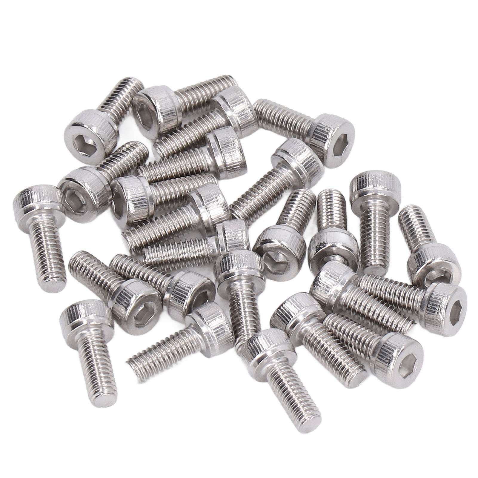 Verzinkte Metallschrauben, Packung Mit 100 Stück, Sechskant-zylinderkopf M4x0,7 Mm, Robuste Industriebefestigung, Schraubensatz Für Die Montage.