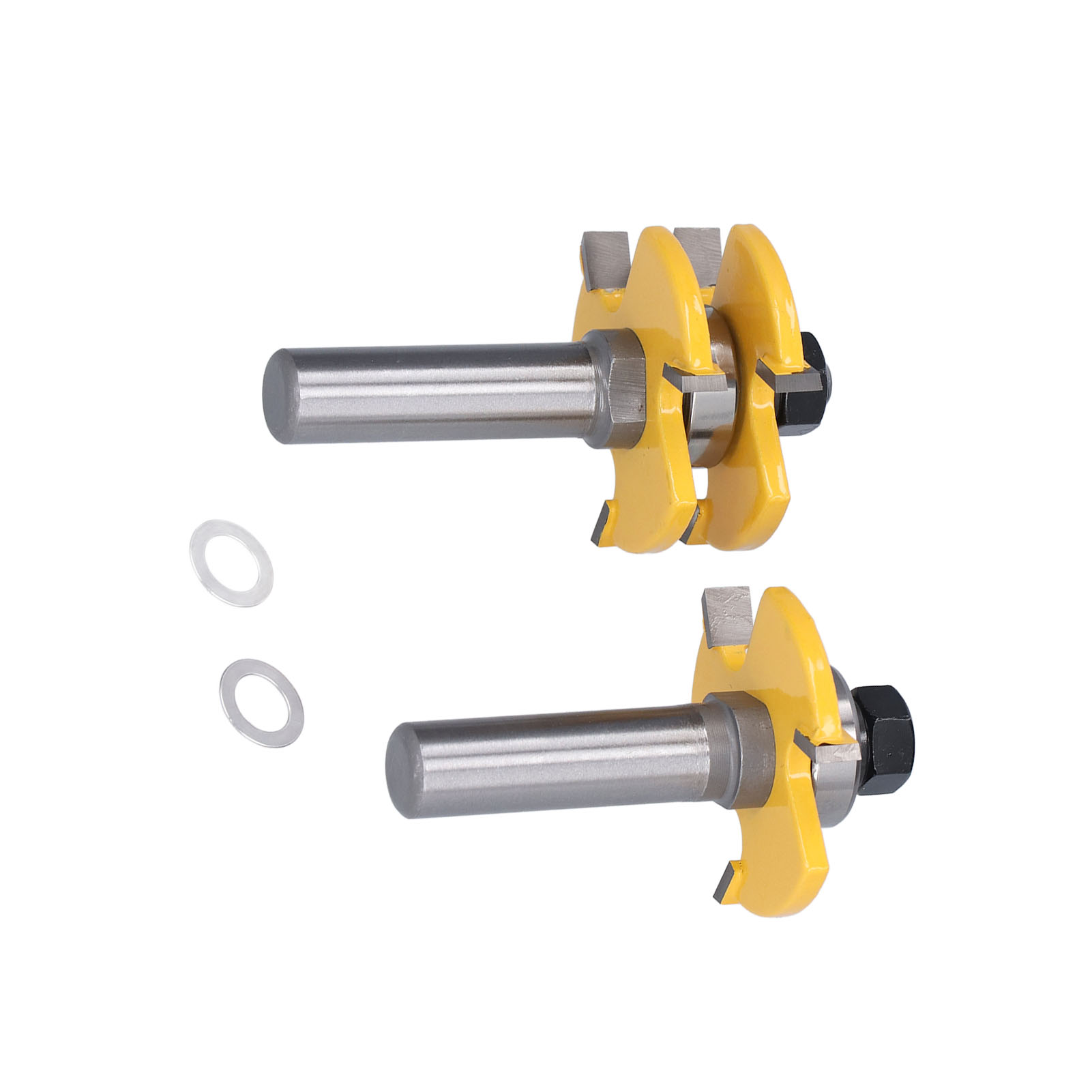 T-förmiger 3-schneiden-fräser, 2er-set Holzfräser, 1/2-zoll-schneidwerkzeug, Holzbearbeitungs-frässet