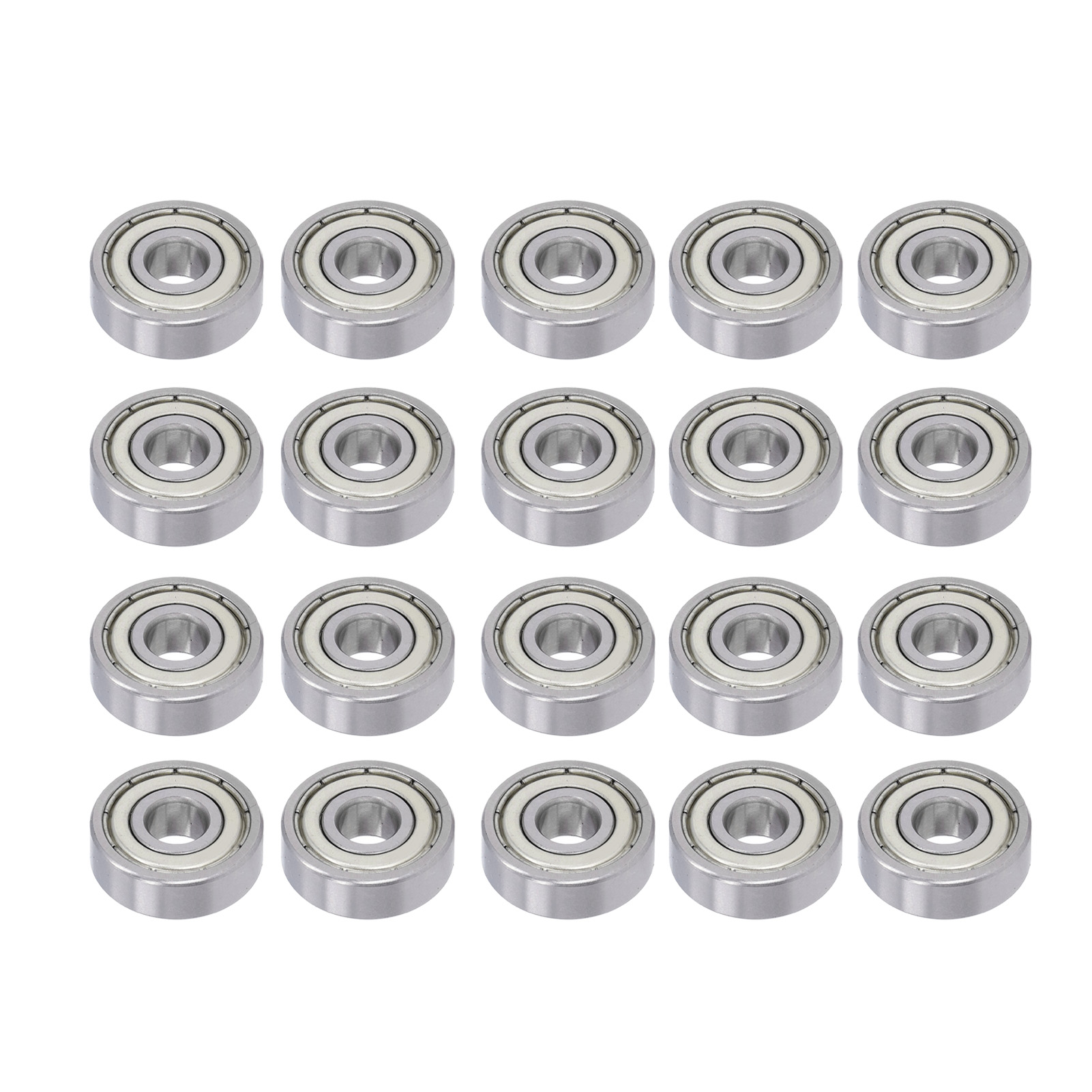 20 Stück Miniatur-kugellager 608 2rs Aus Leichteisen, Radial- Und Axial-schublager, Abgedichtete Rillenkugellager