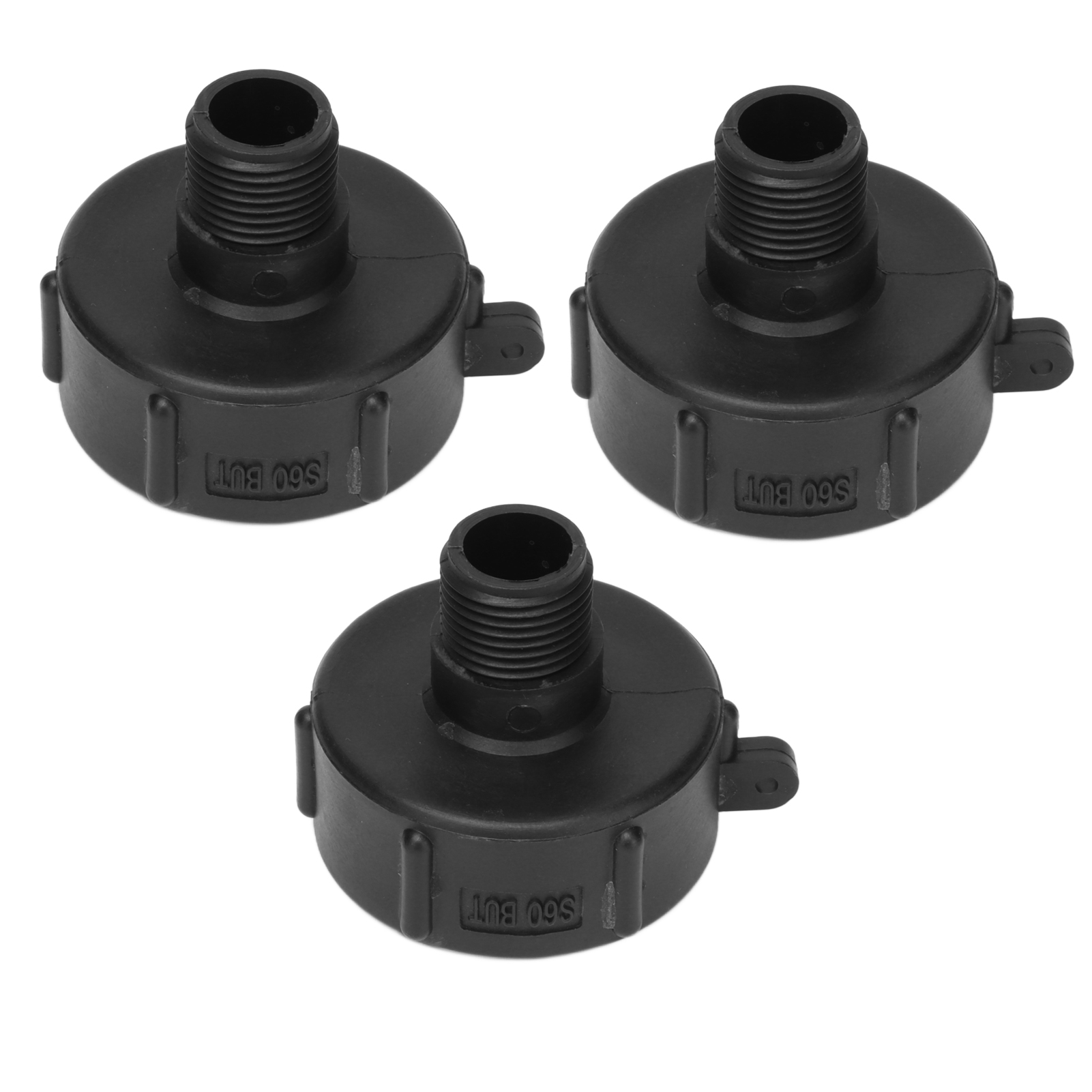 3 Stück Ibc-anschluss G3/4 Gewinde Abs-kunststoffadapter Ablassventil-ersatzdüse S60