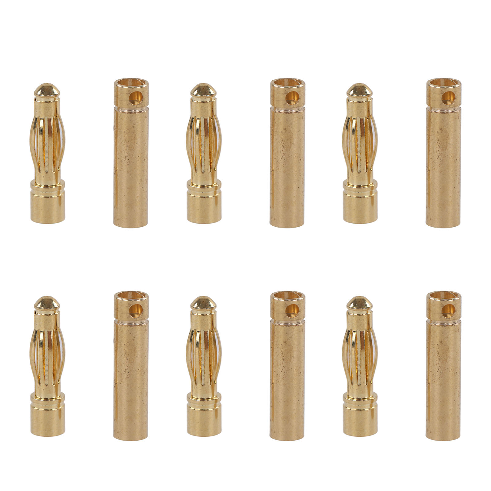 Packung Mit 30 Männlichen Und Weiblichen Rc-bananensteckern, Vergoldetem Messingstecker Für Funkgesteuerte Modelle, Robustem Elektrischem Stecker.