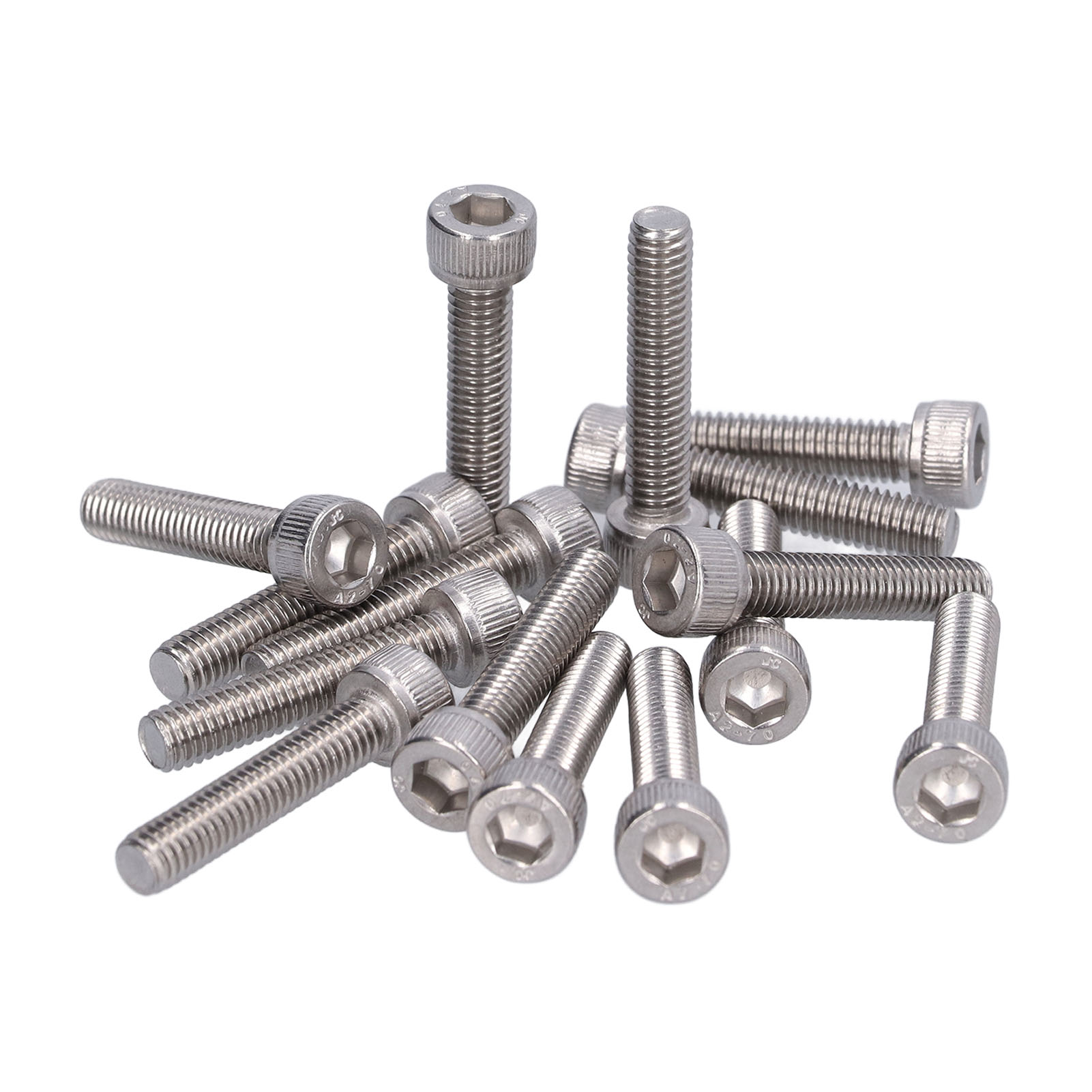 30-teiliges Set M6x30 Schrauben, Innensechskantschrauben Aus Edelstahl 304 A2-70, Din 912 Schraubensatz, Robuste Befestigung Für Verschiedene Anwendungen.