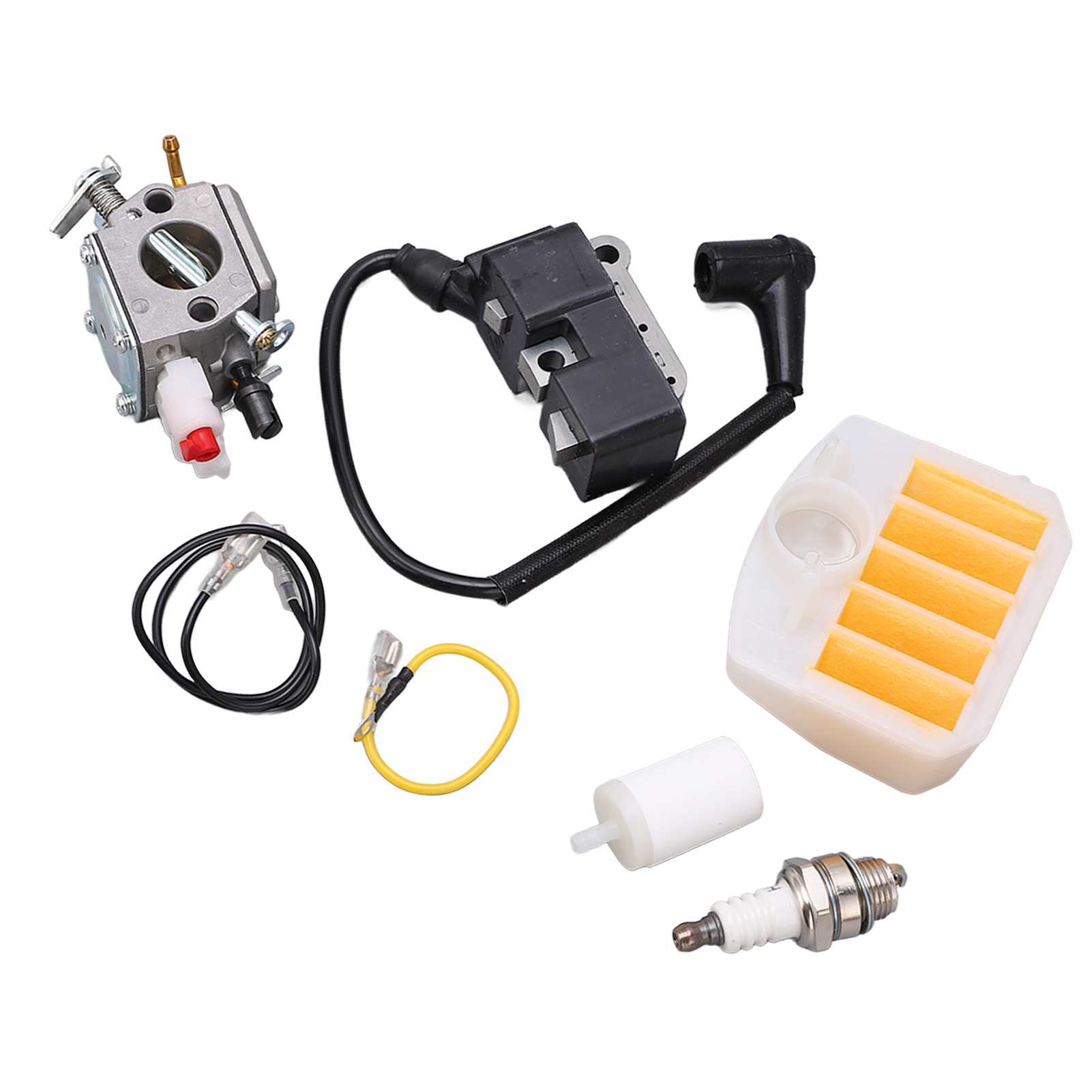 Komplettes Zündset Für Husqvarna 340 Kettensäge: Vergaser, Hochleistungszündkerze, Luftfilter, Verteiler – Kompatibel Mit C3 El32, C3 El18.