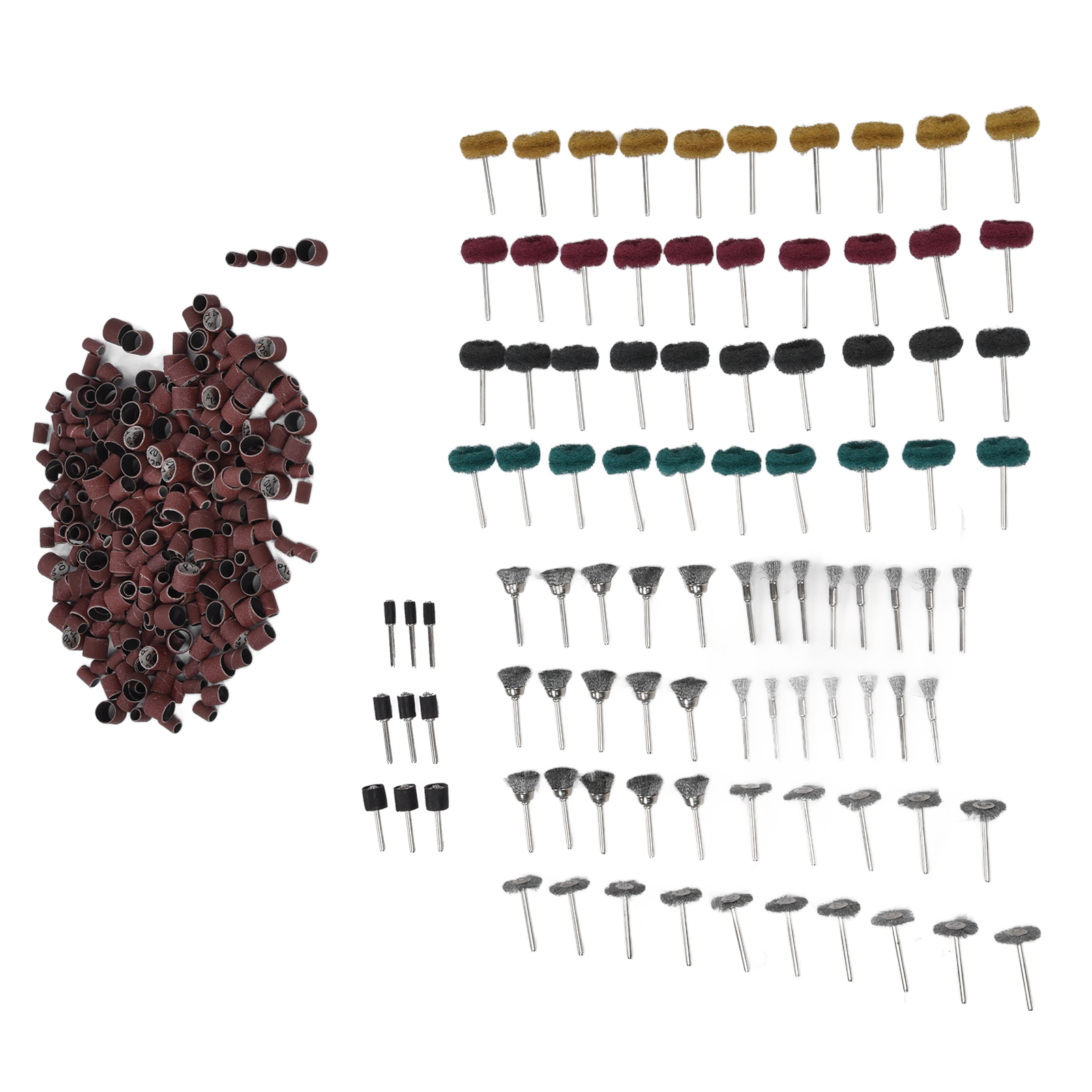 Set Mit 423 Schleifhülsen Für Schleifmaschinen, Poliertrommeln Und -dorne, Schleifscheiben Zum Schleifen Und Polieren