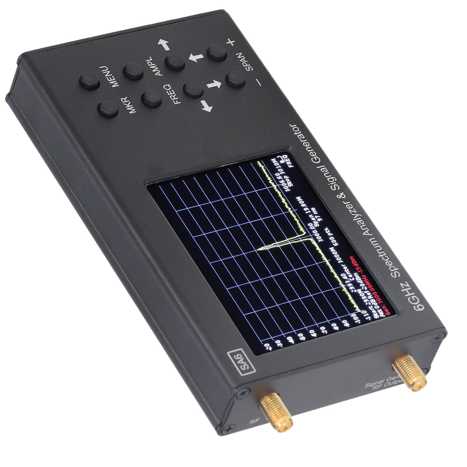 6-ghz-vektornetzwerkanalysator, Vna-antennentester Mit Sa6-signalgenerator, 3,2-zoll-bildschirm, Spektrummesser Für Amateurfunk Und Labor.